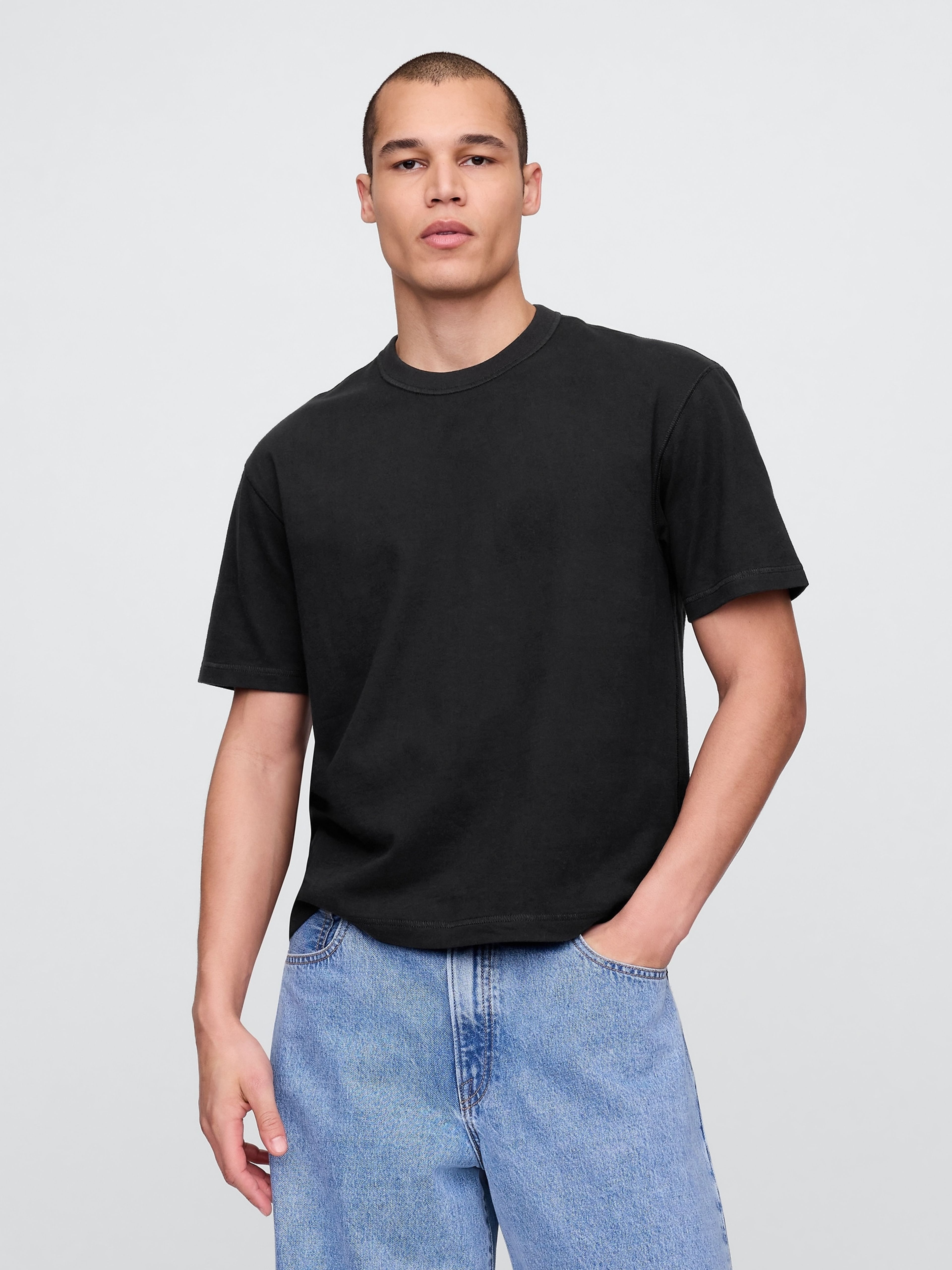 Crop T-shirt Heavyweight unisex - 001