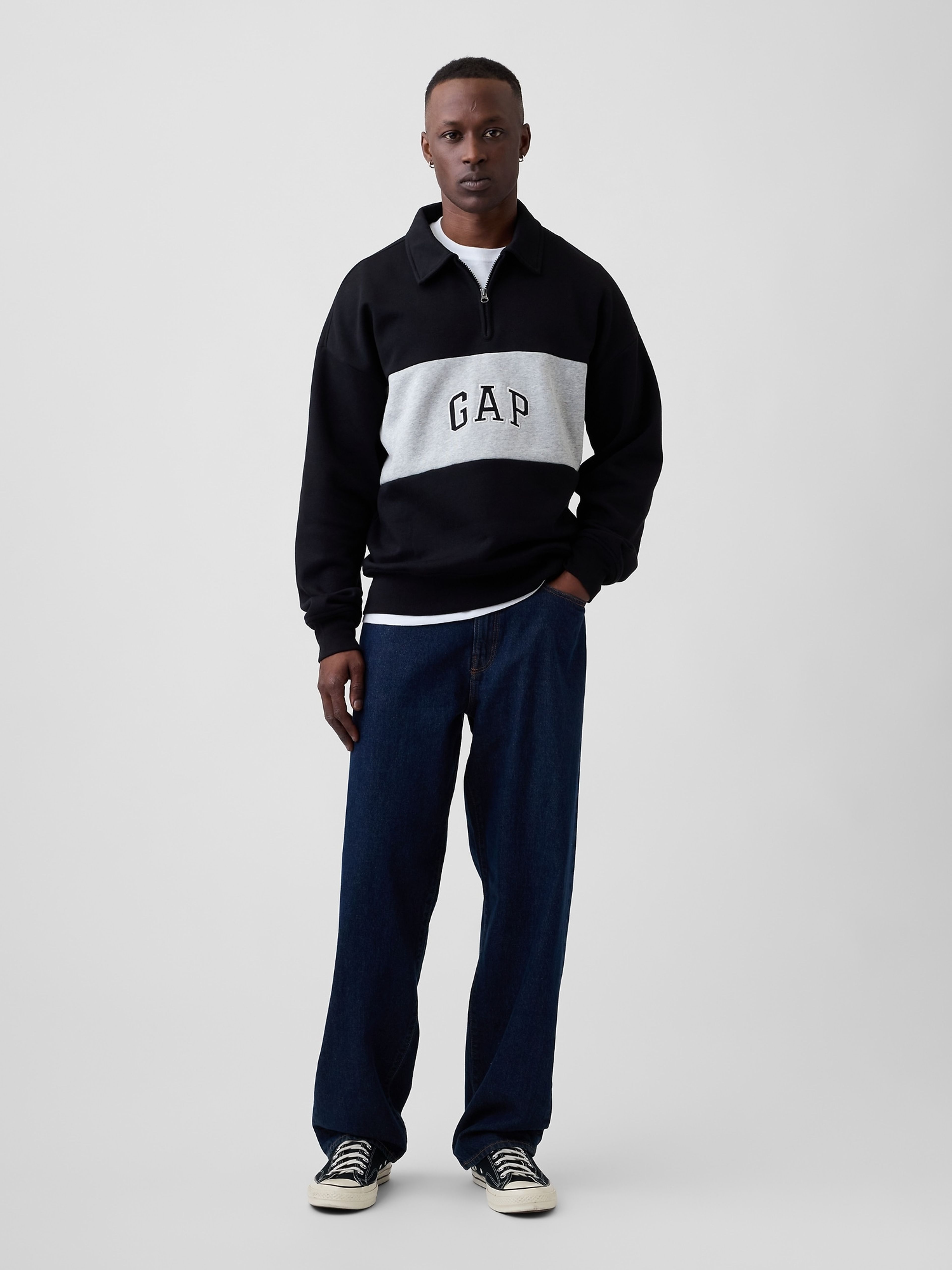 Oversize mikina s logem - 003
