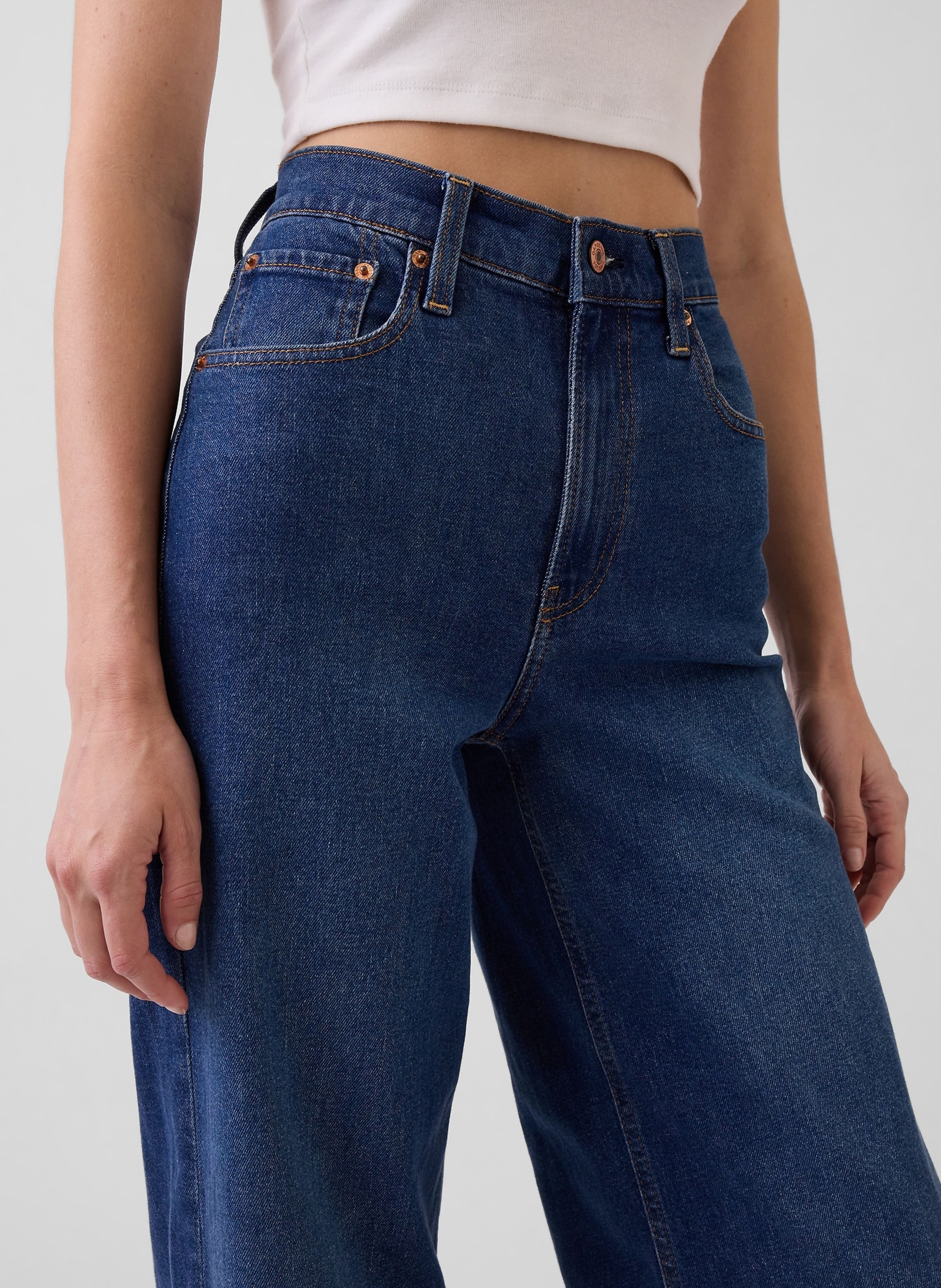 Blugi High Rise Stride Wide - 006