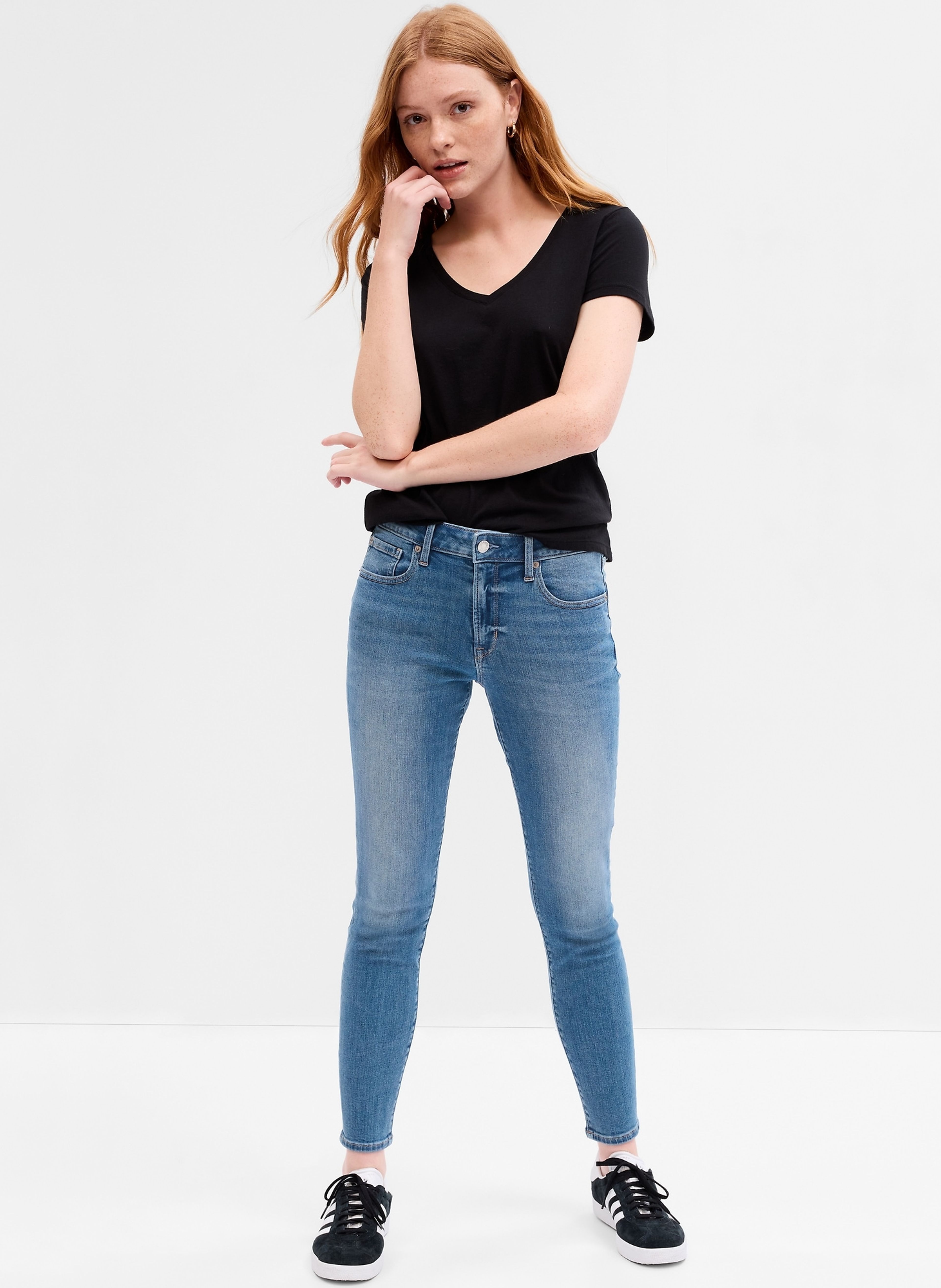 Jeansy Mid Rise Universal Legging - 002