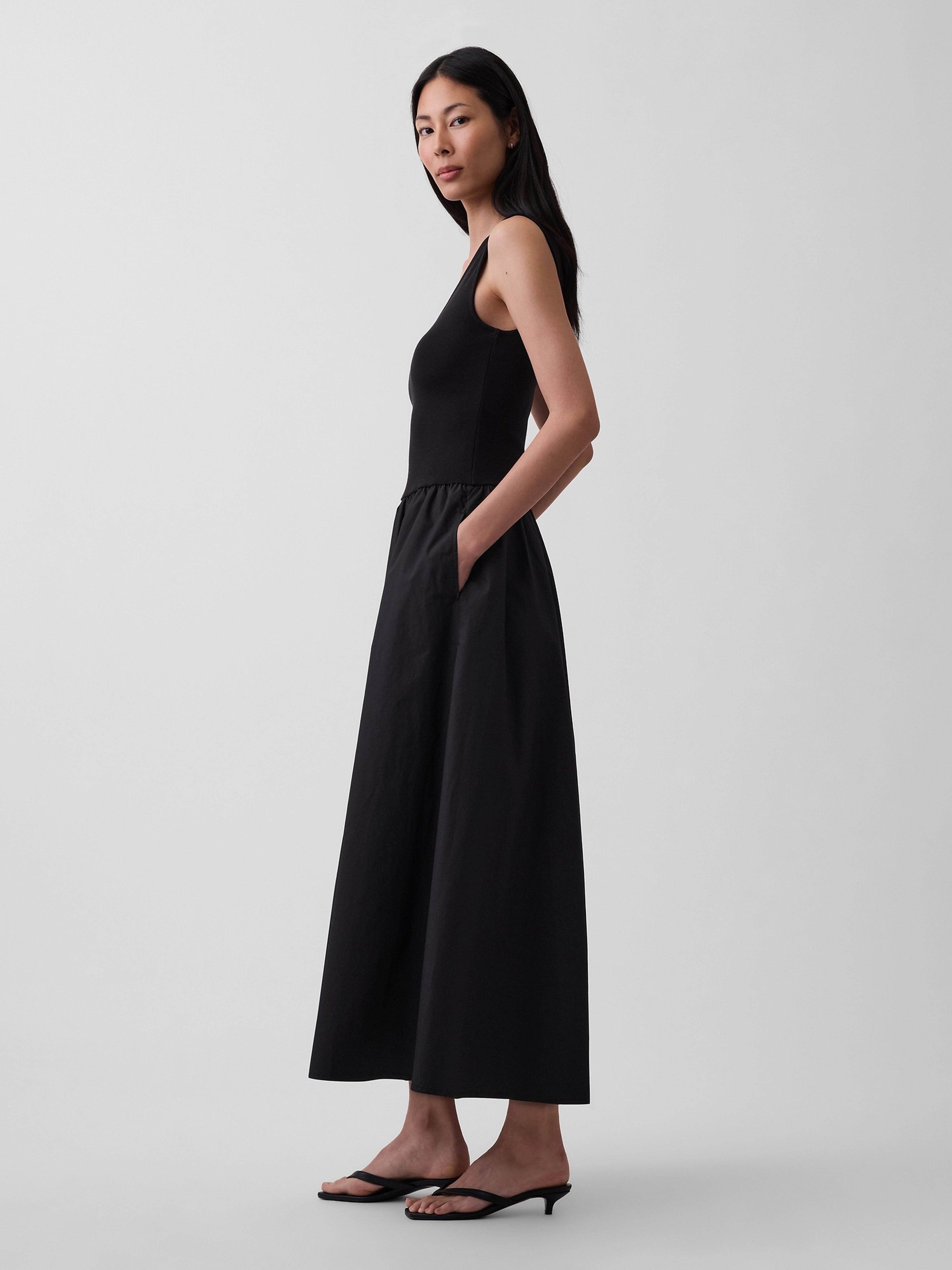 Robe maxi à poches - 003