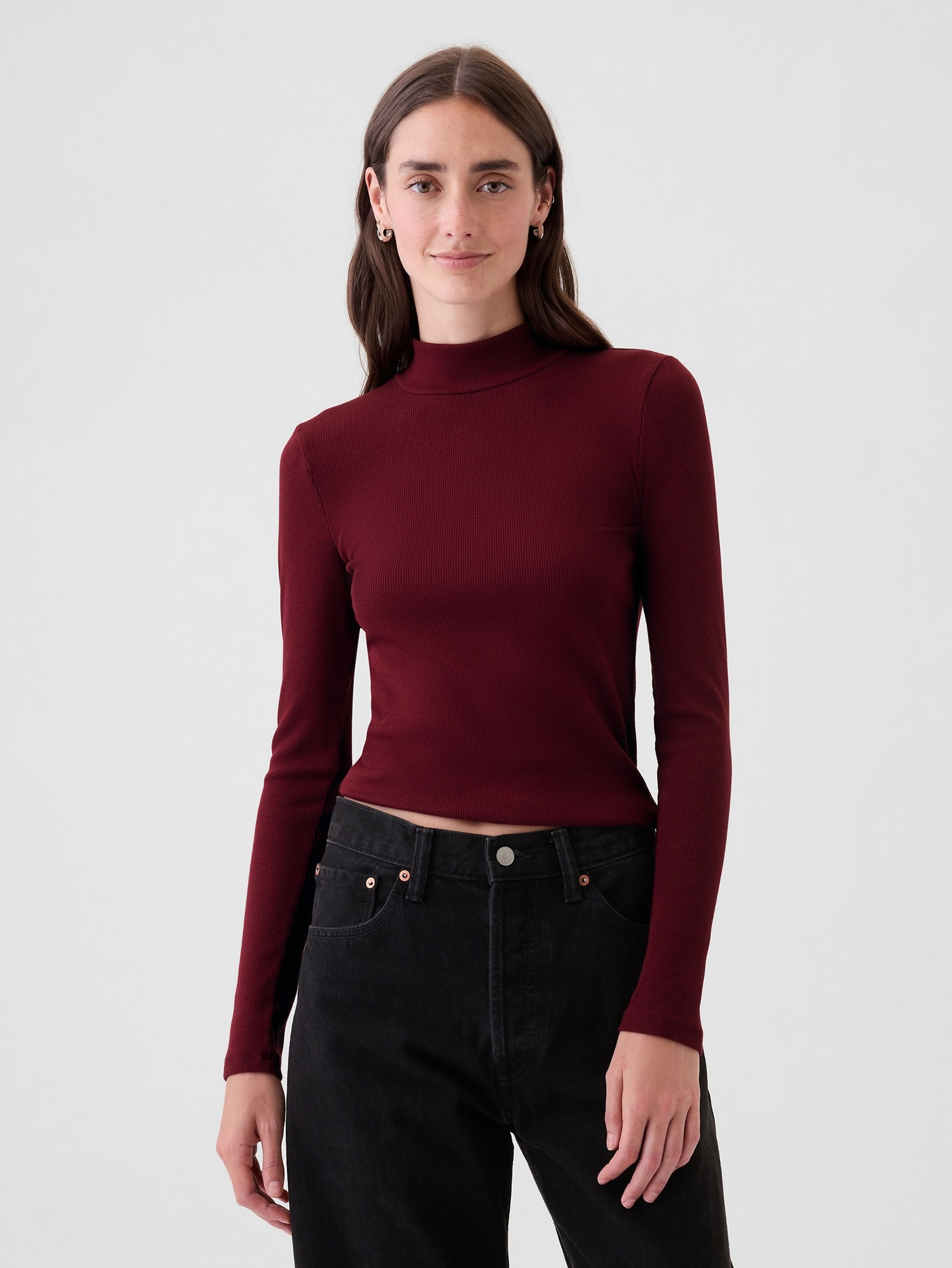 Geripptes Crop-Top