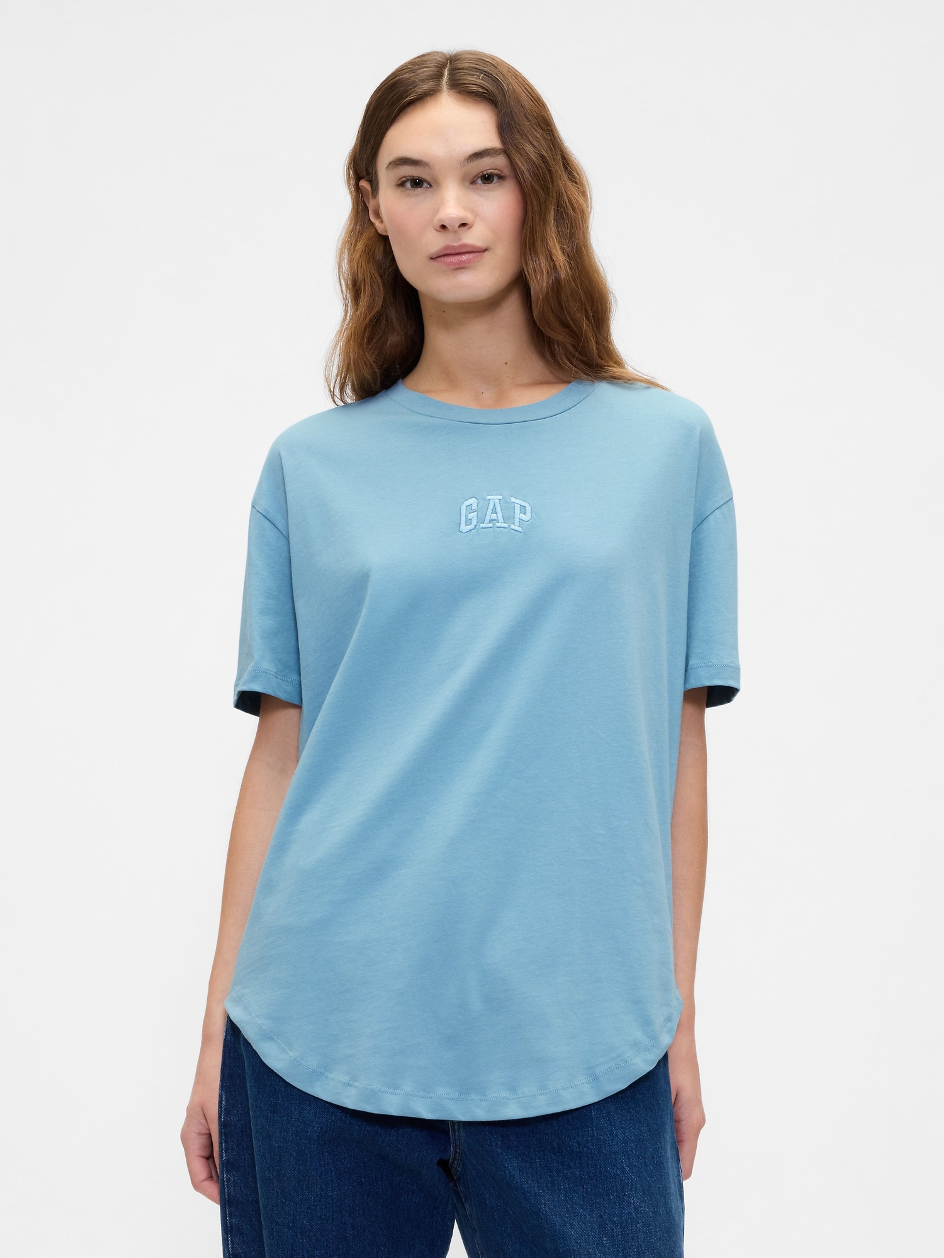 Baumwoll-T-Shirt mit Logo