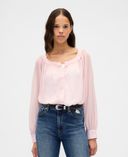 Blusa transparente-Rosa - 001