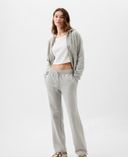 Pantalón deportivo con logo-Gris - 001