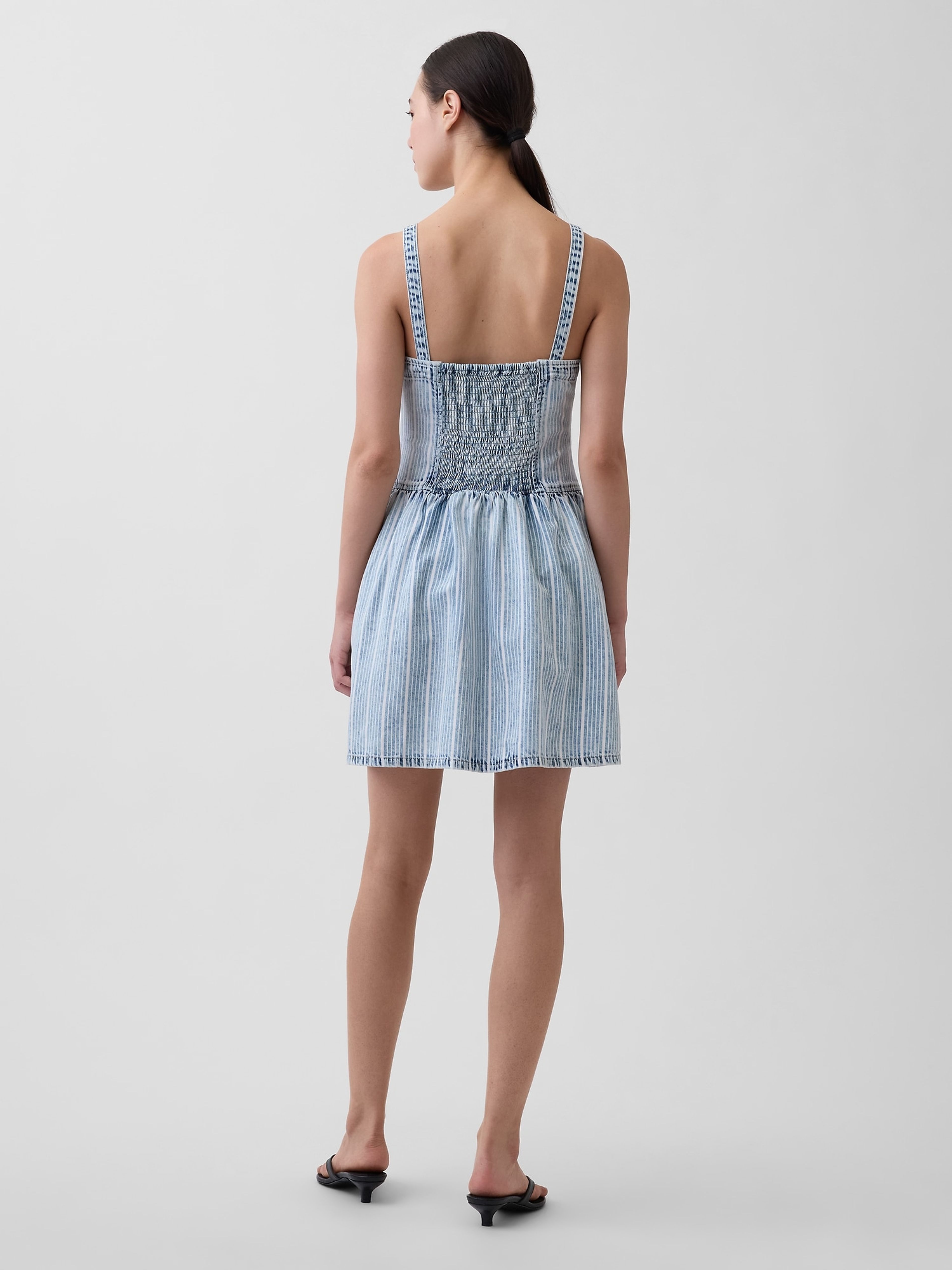 Rochie mini din denim UltraSoft - 002