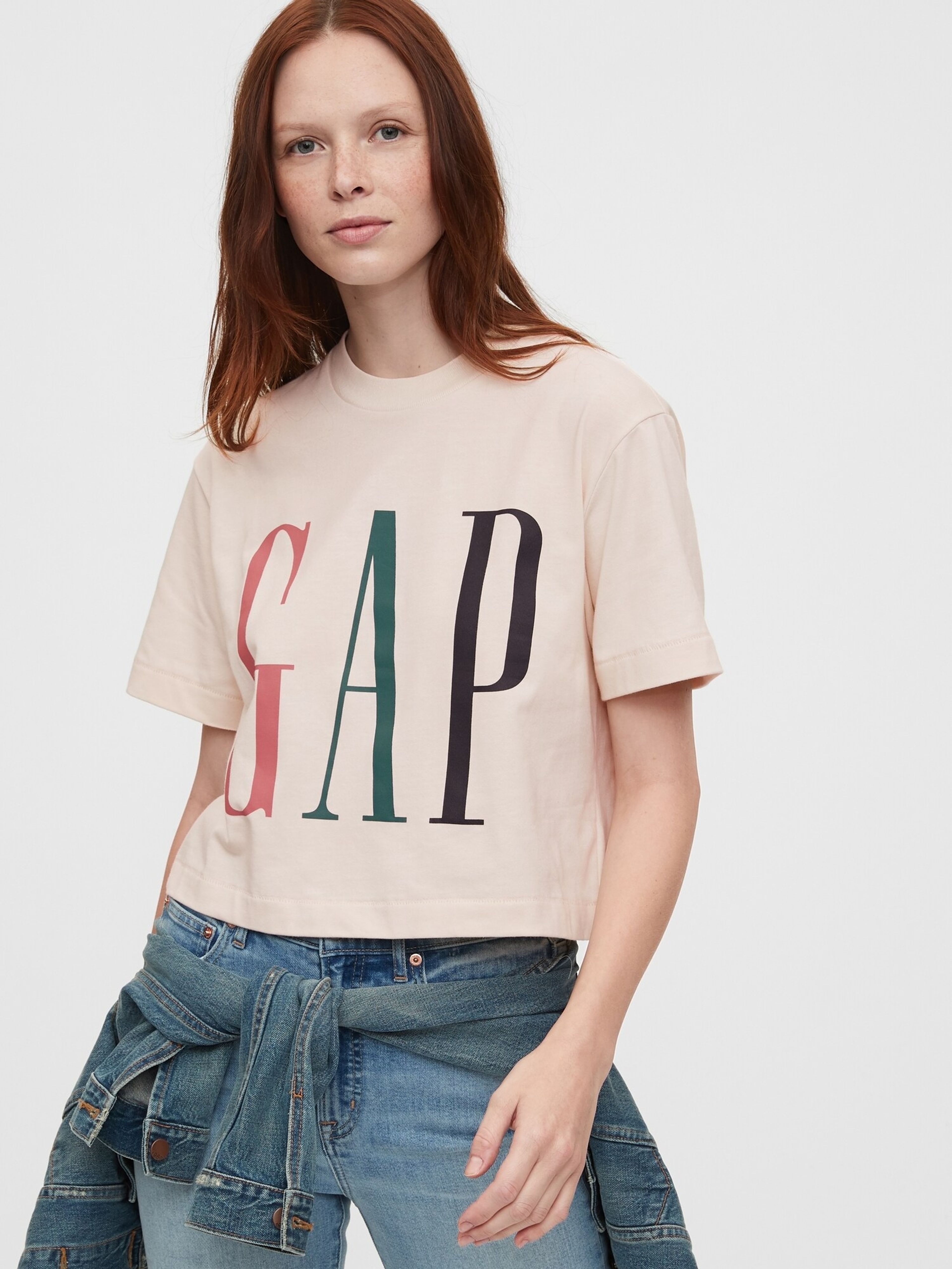Tricou GAP logo boxy crop