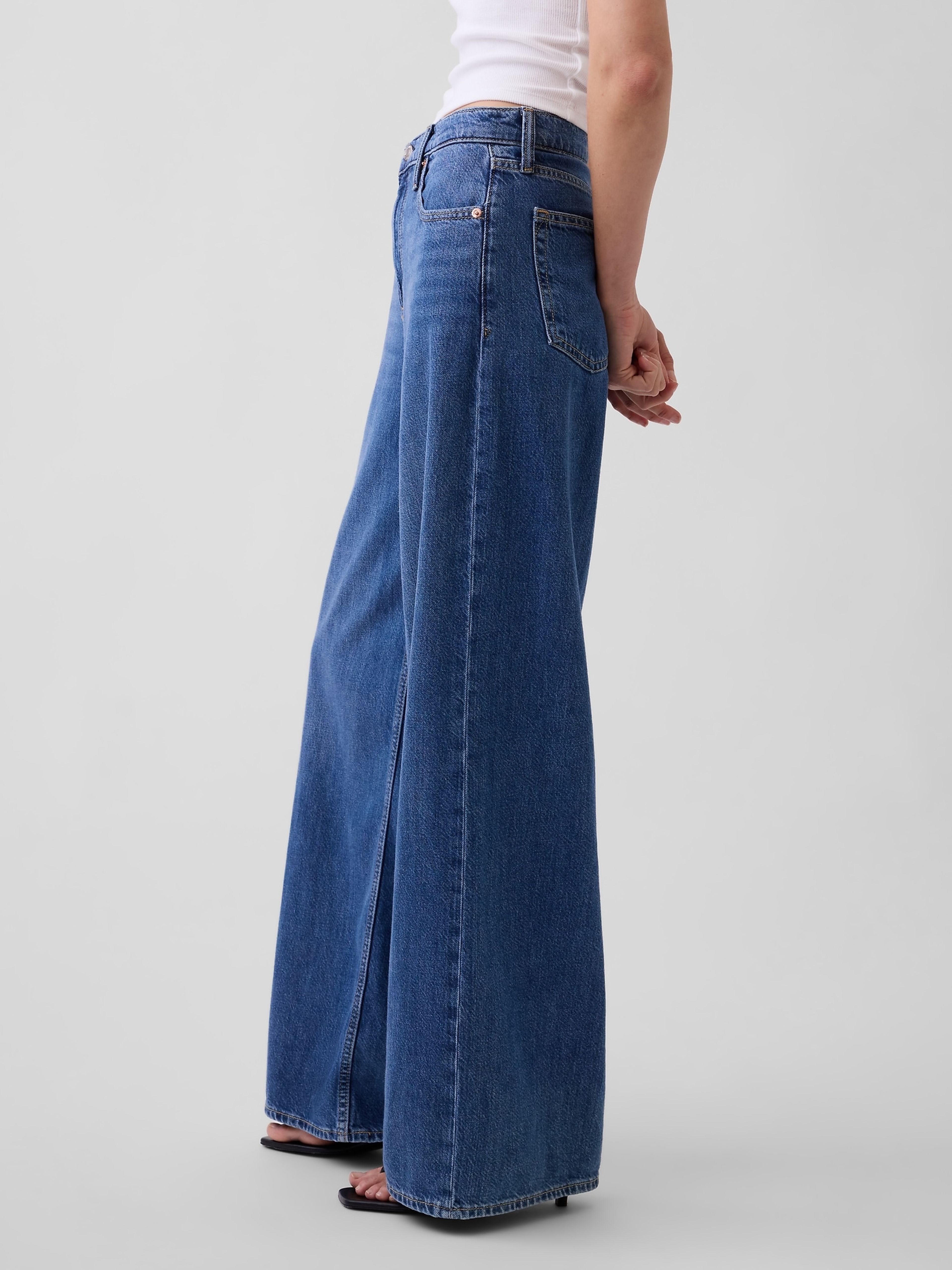 Mid Rise Baggy UltraSoft Jeans - 003