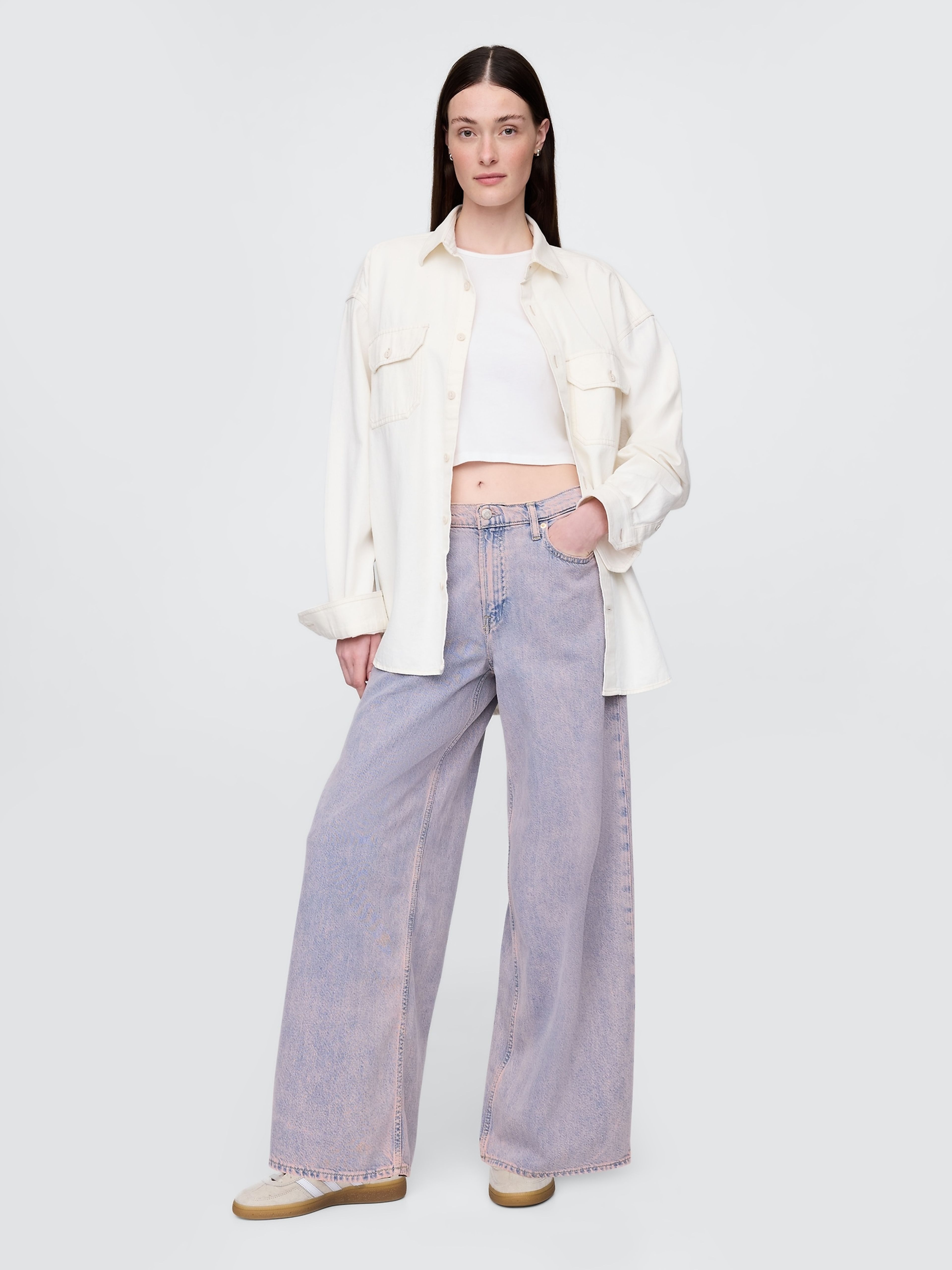 Jeans Baggy Rose Mist Pink - 001