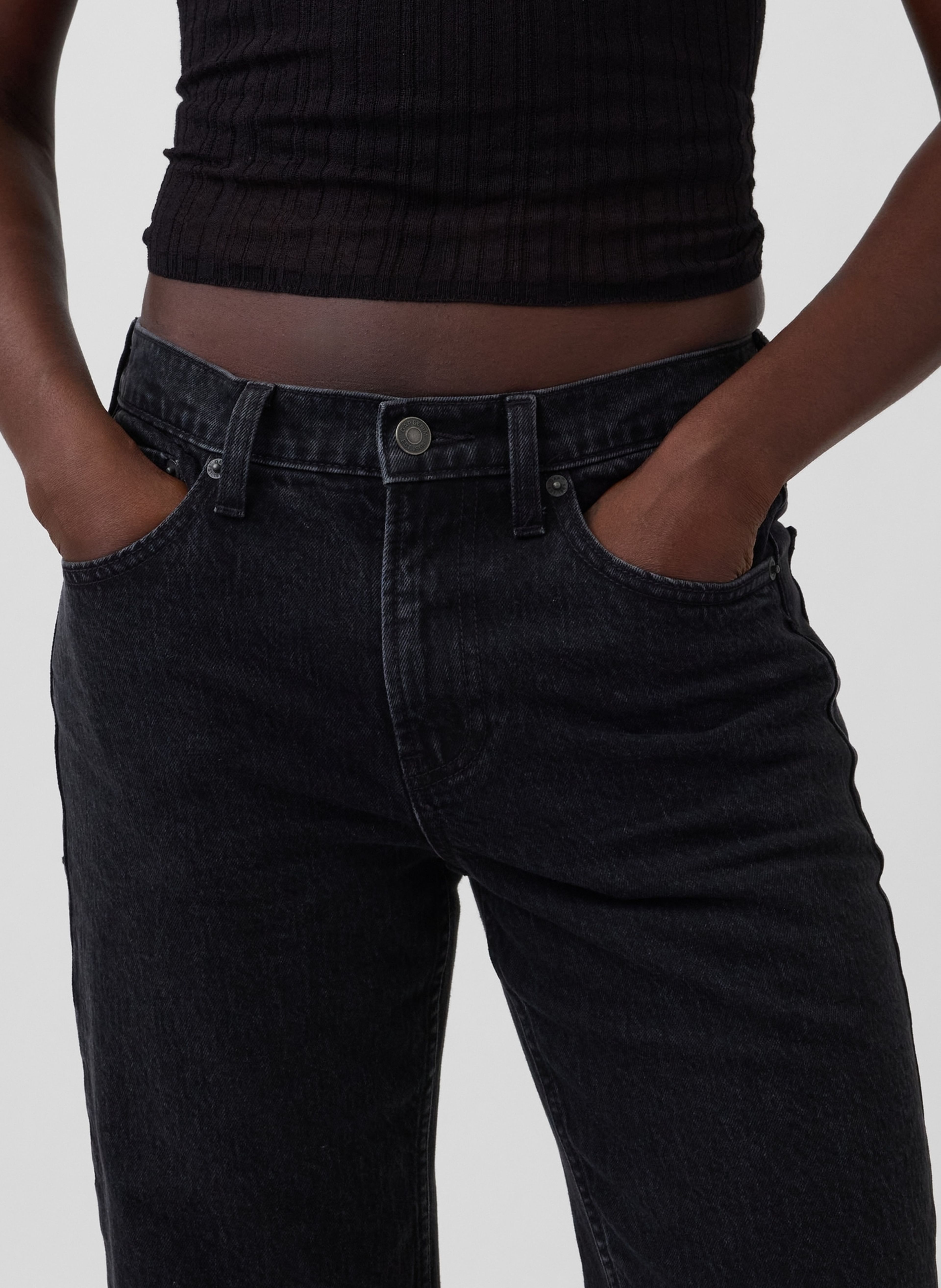 Mid Rise Relaxed Straight jeans - 005