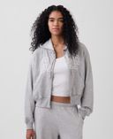 Oversize bluza z logo-Szary - 004