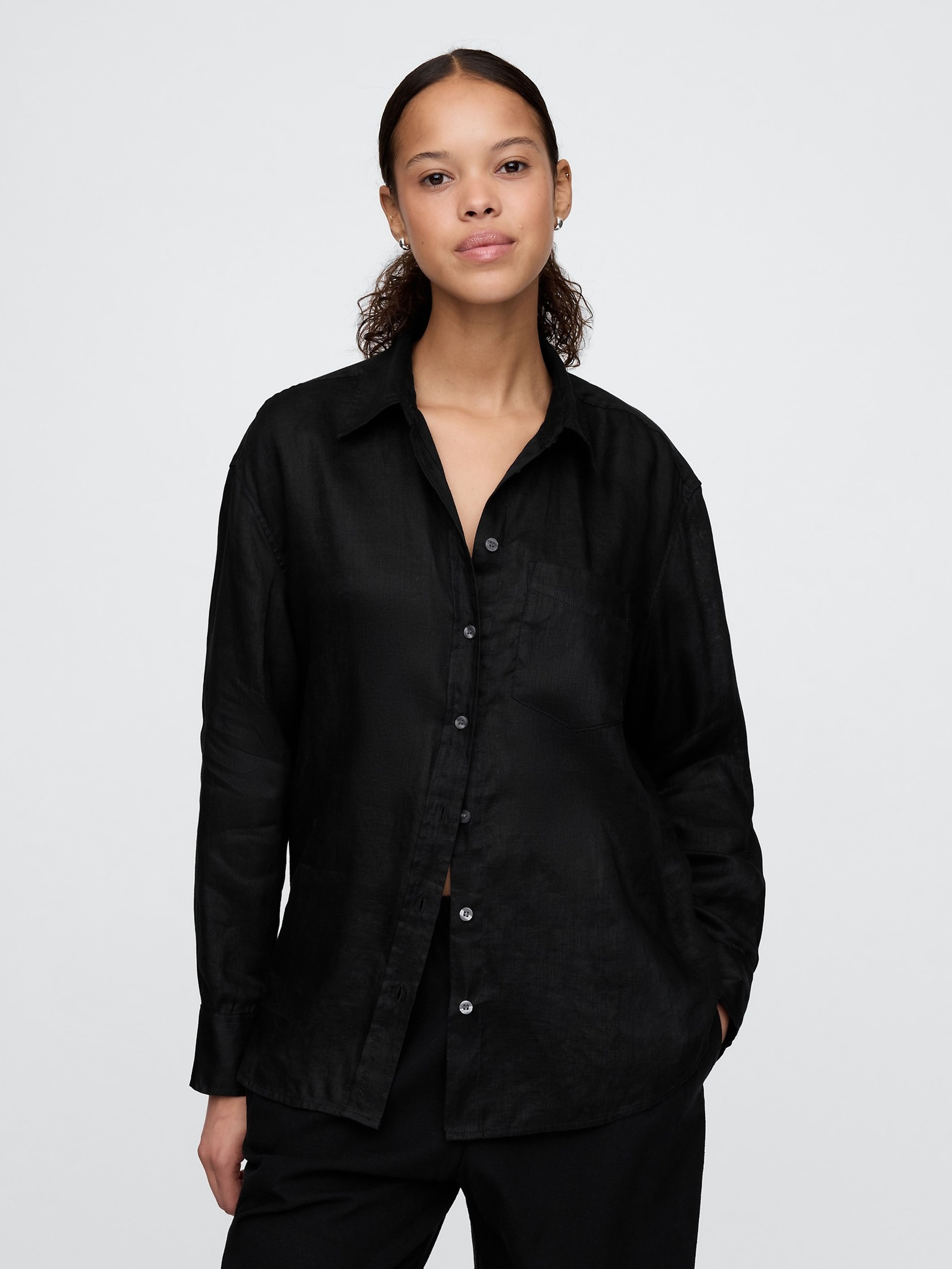 Lniana oversize koszula Big Shirt