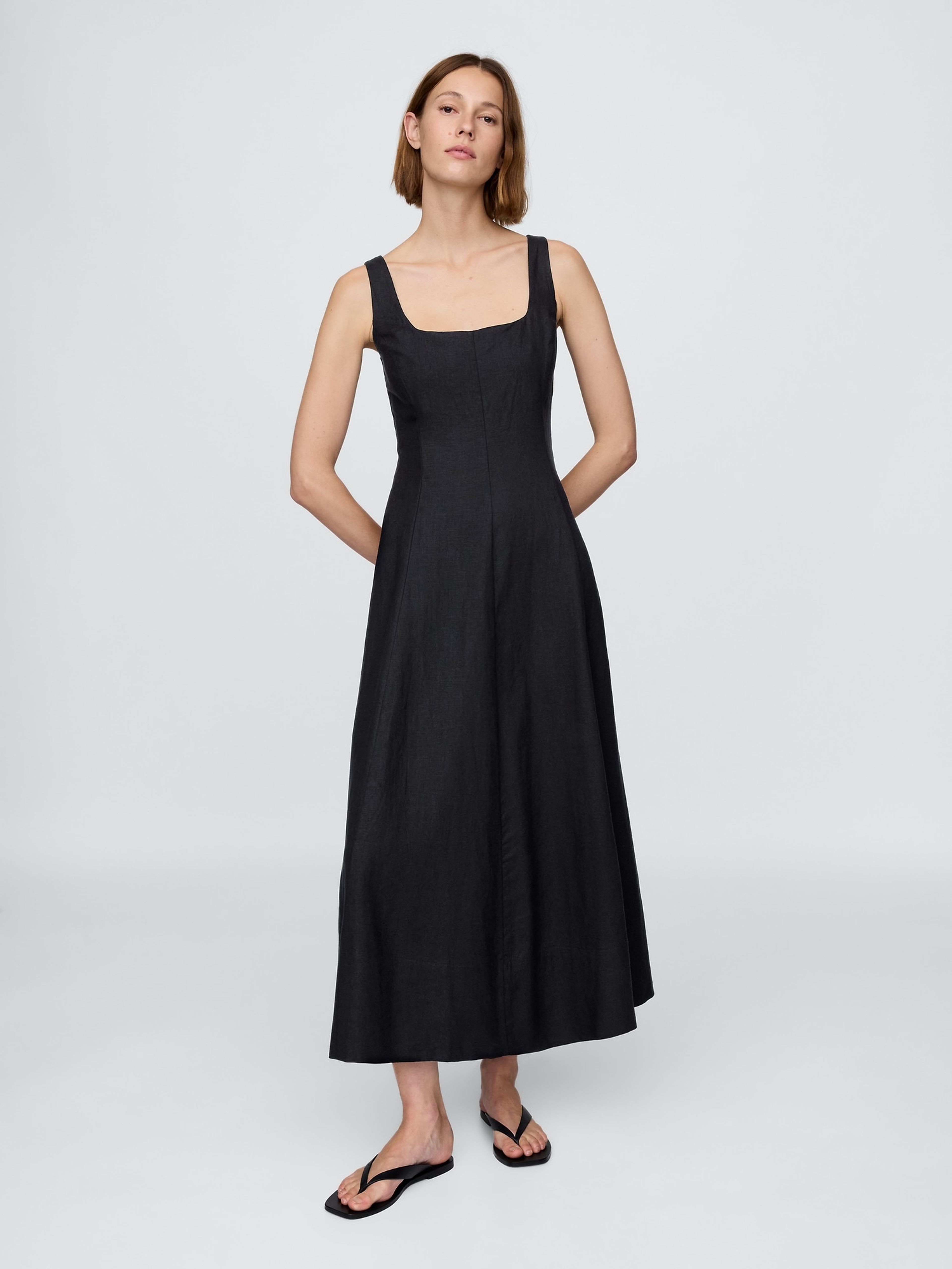 Lniane maxi sukienki
