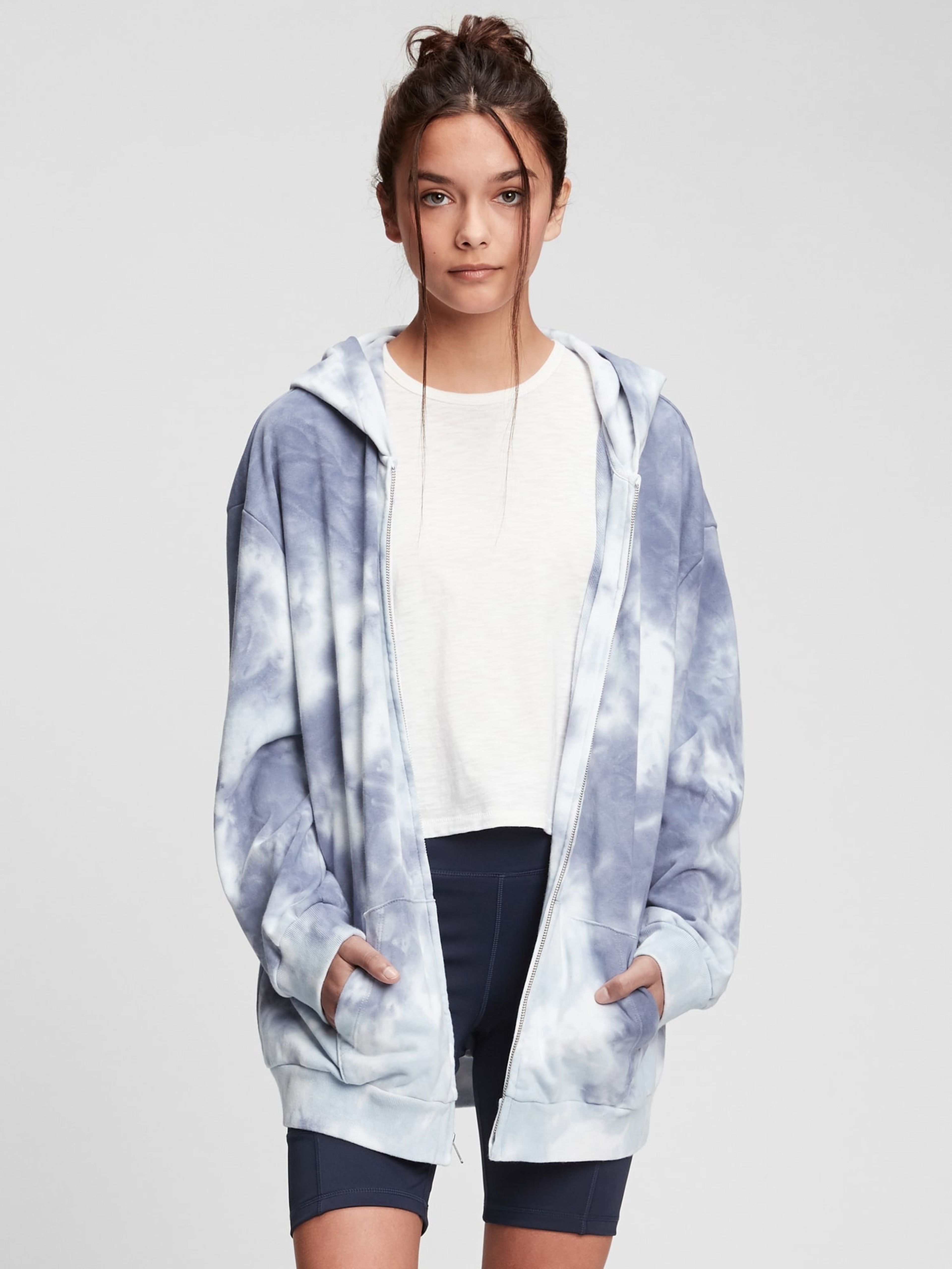 Teen-Sweatjacke oversize tunic