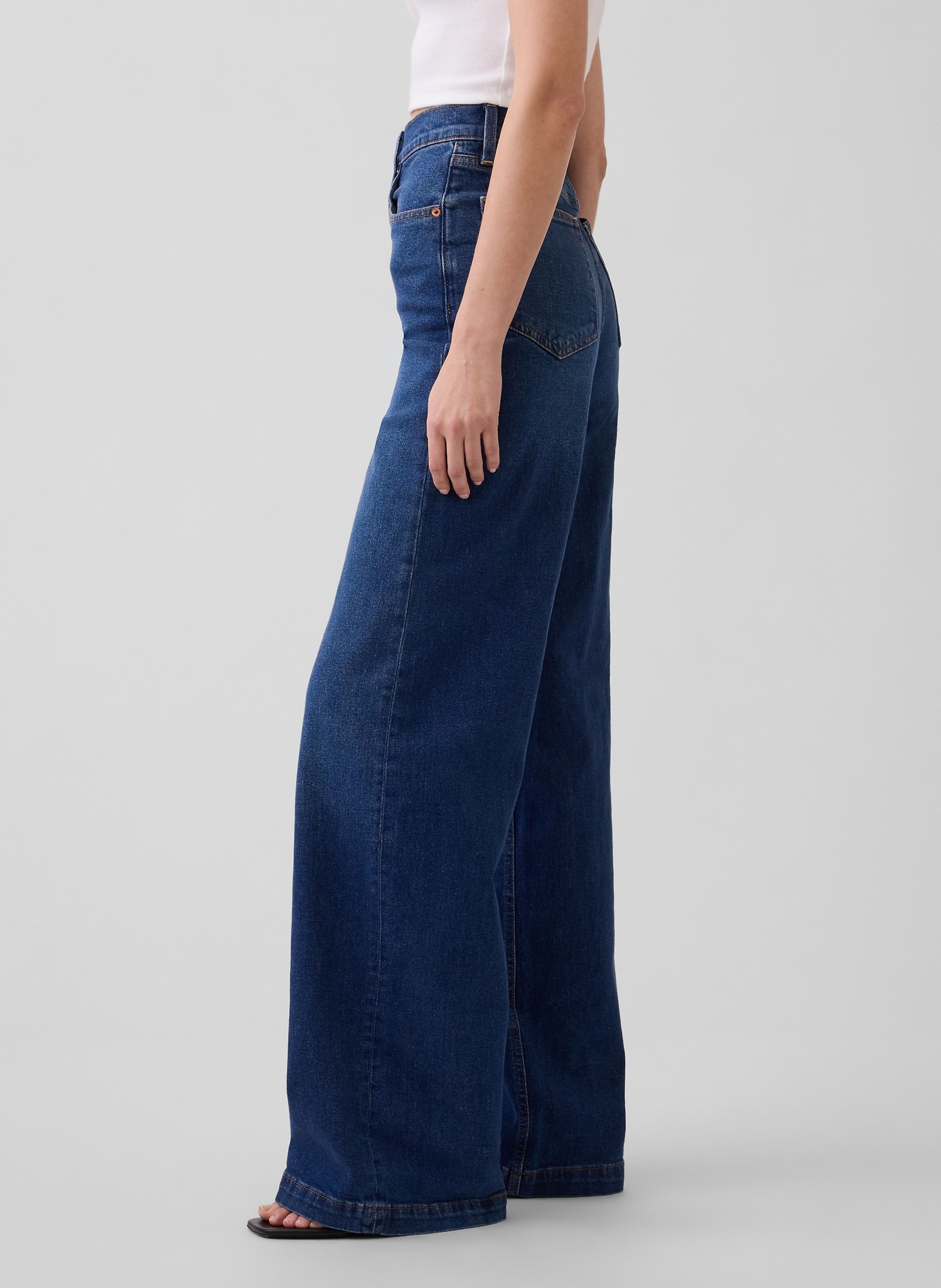 Blugi High Rise Stride Wide - 004