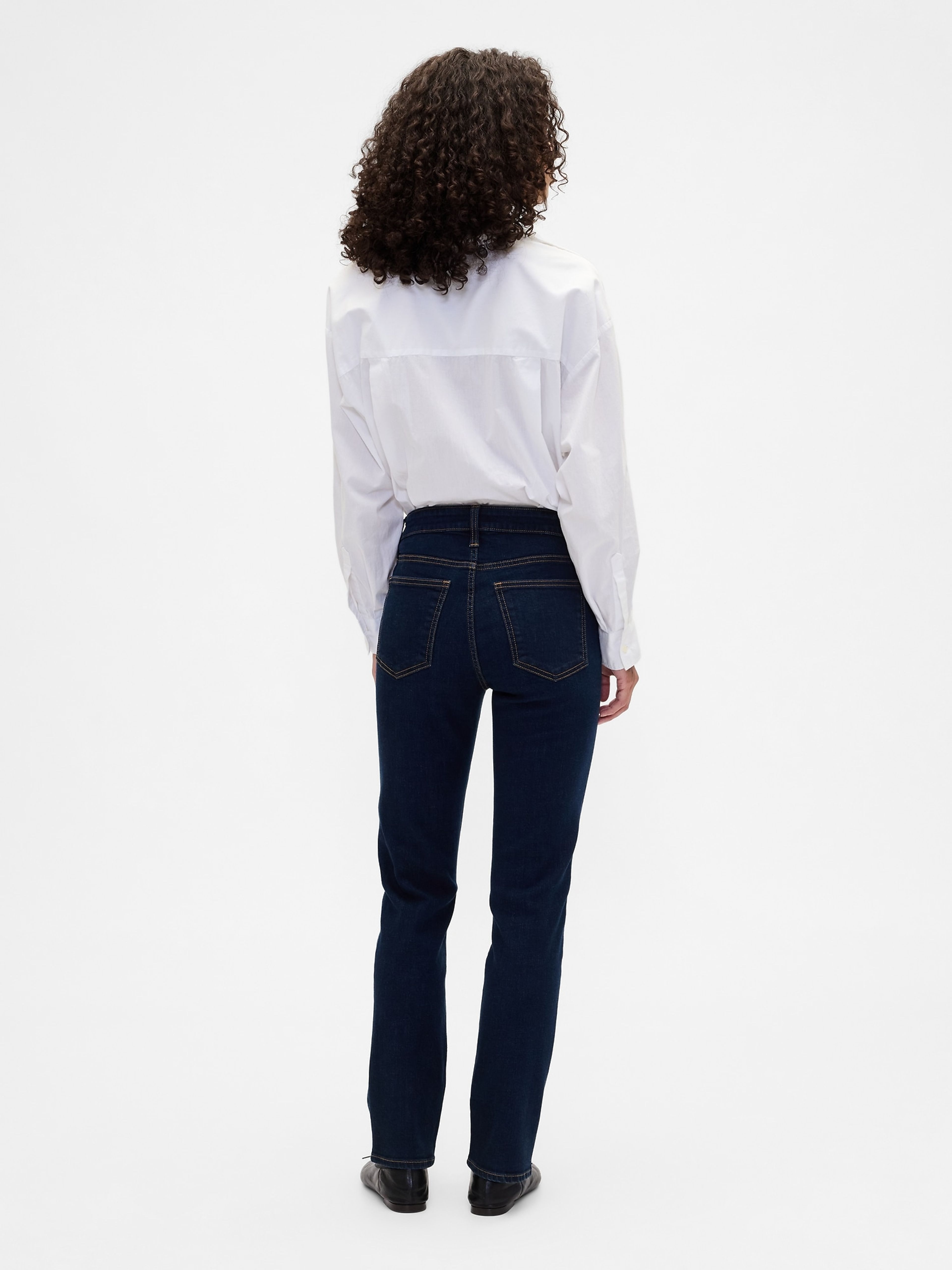 Jeansy Mid Rise Classic Straight - 004