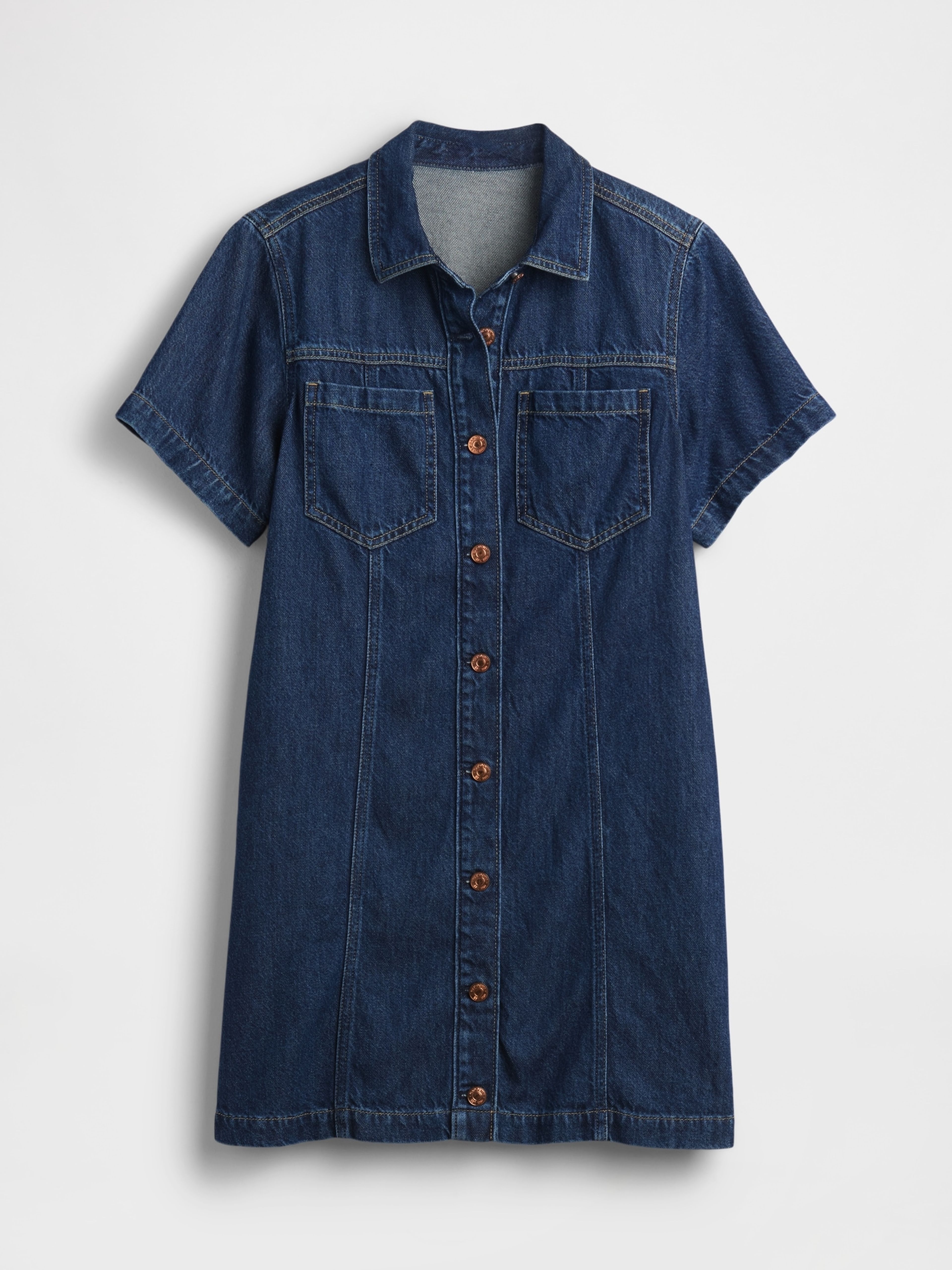 Rochie mini din denim UltraSoft - 005