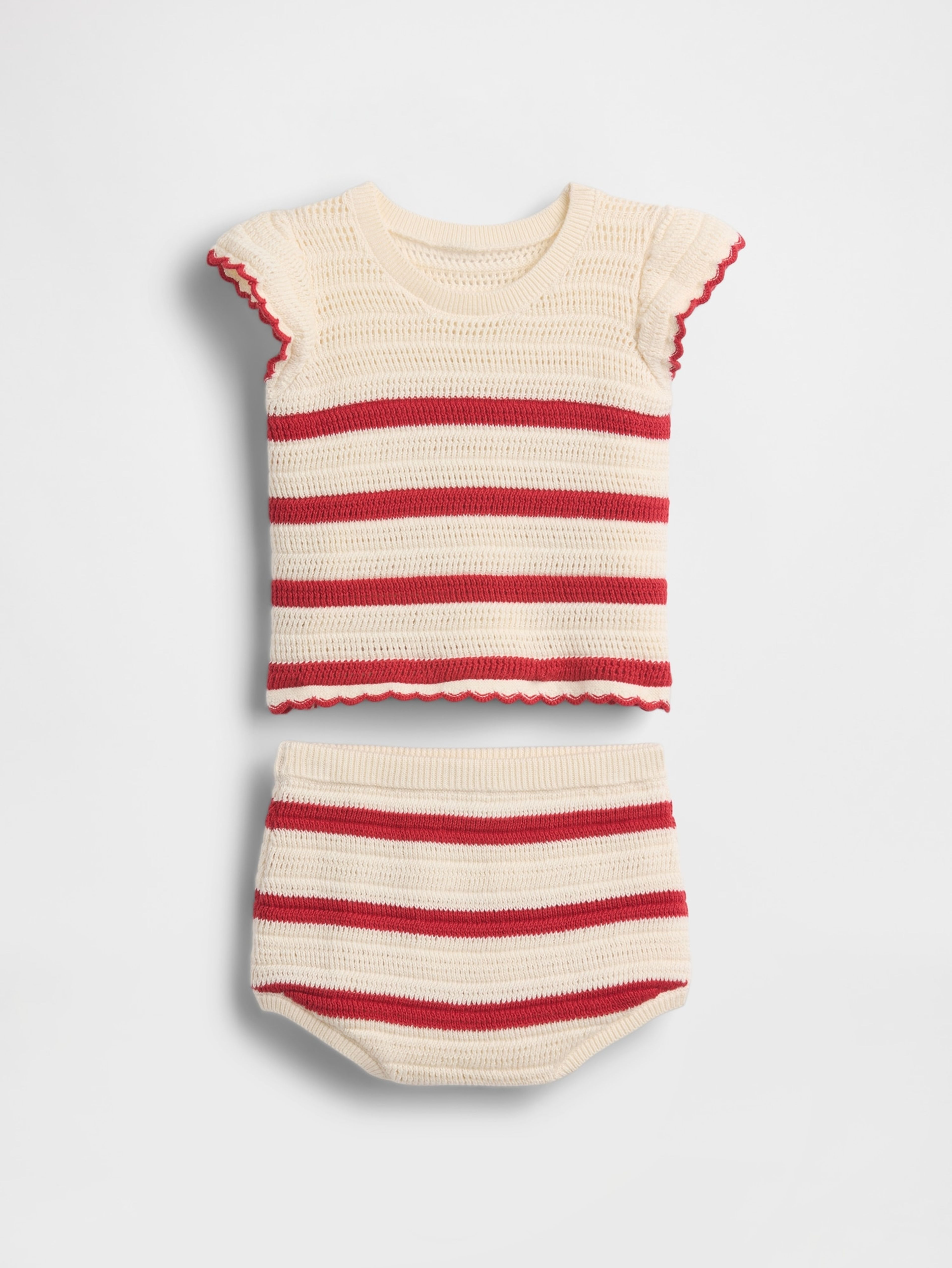 Baby háčkovaný outfit set