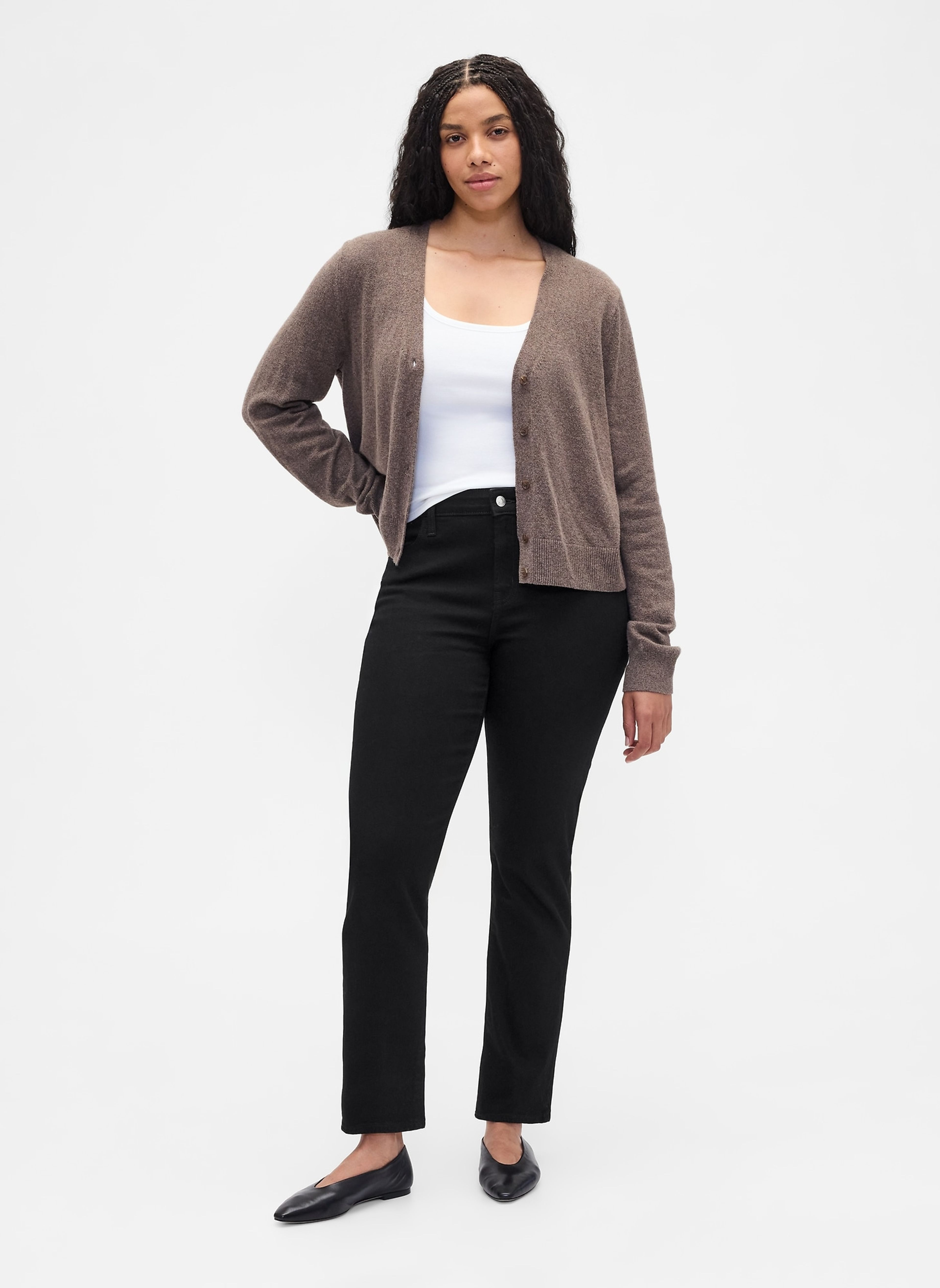 Jeansy Mid Rise Classic Straight - 005