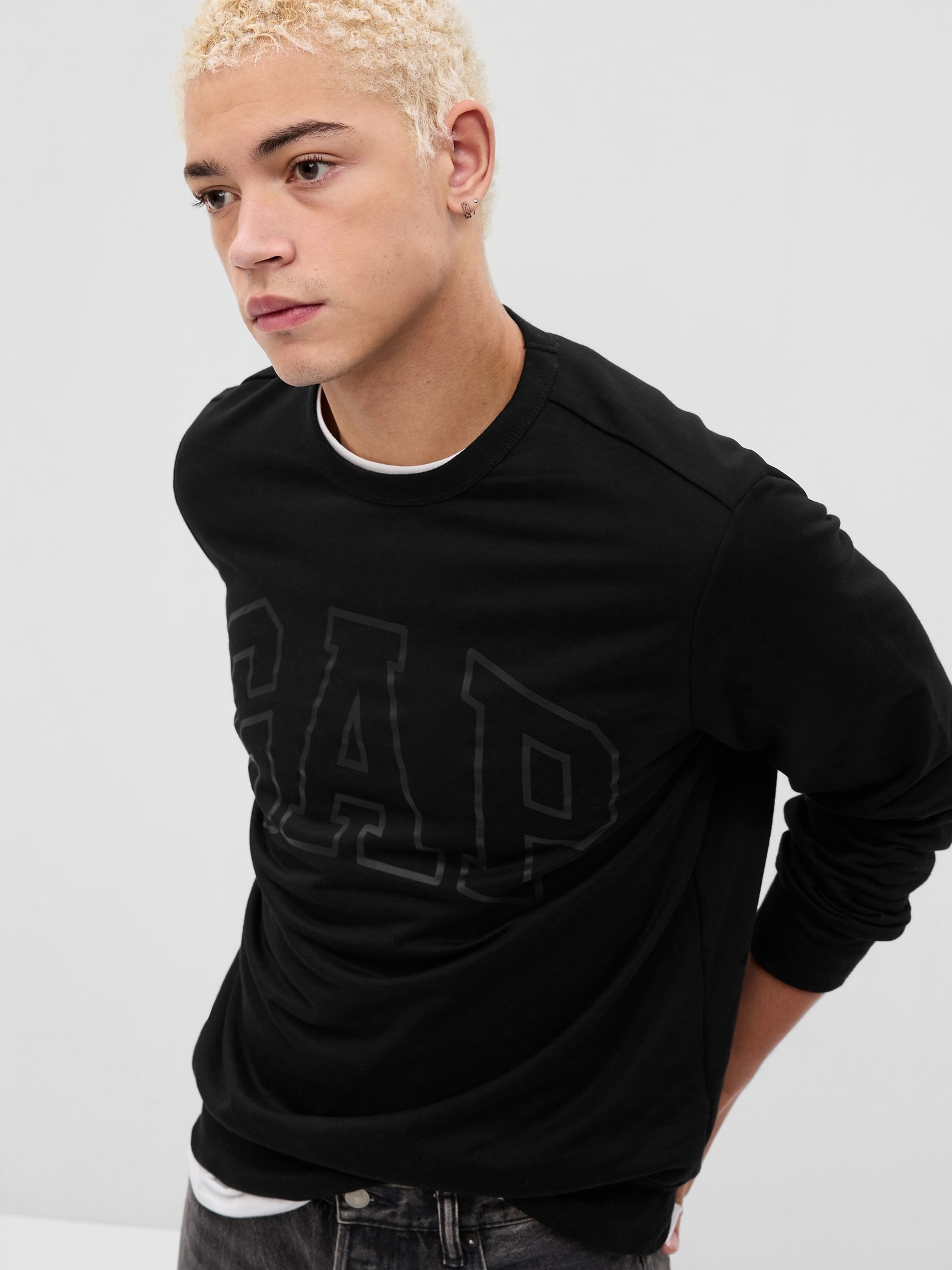 Sweatshirt mit Logo und Fleece