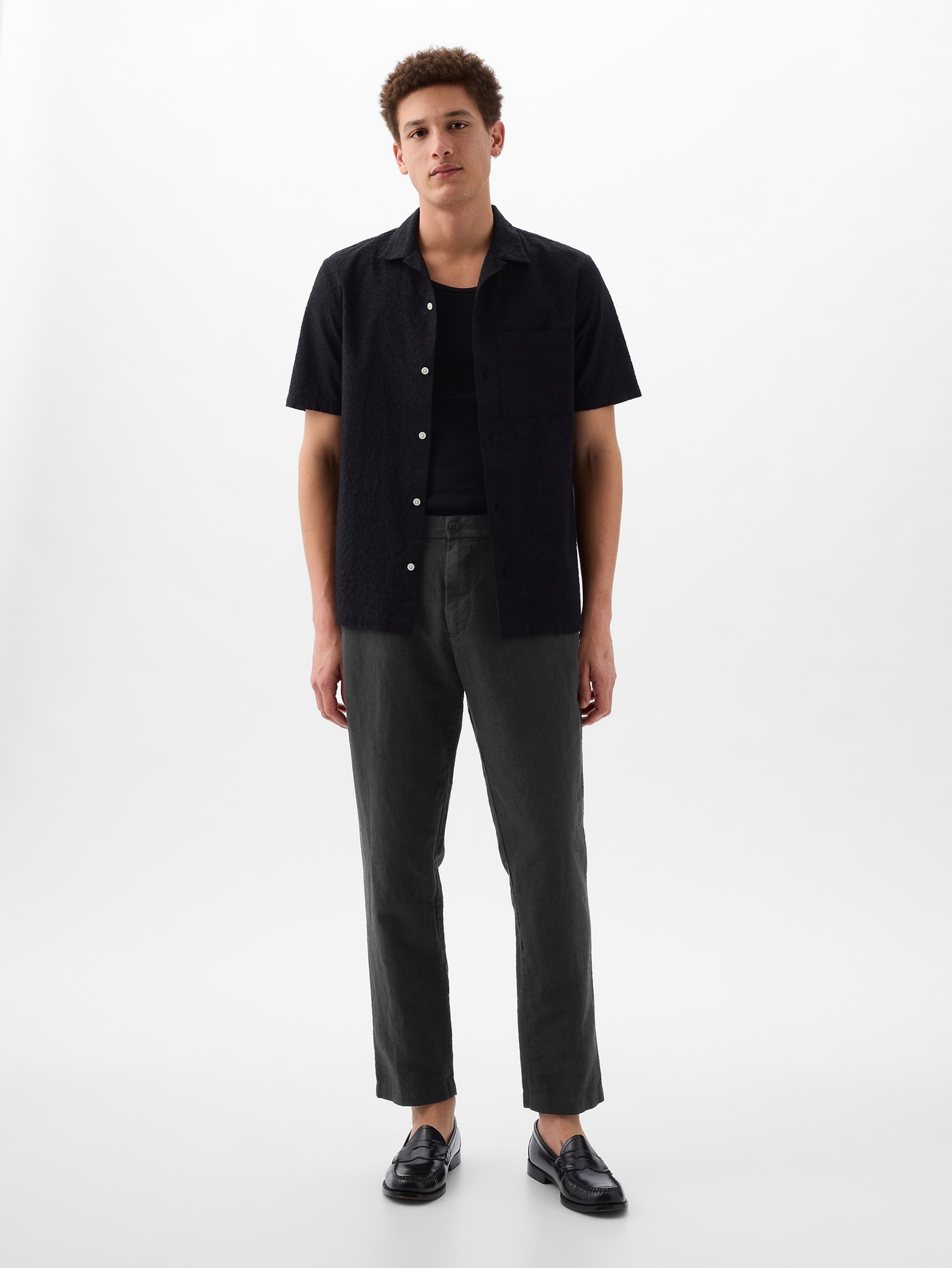 Leinenhose Slim