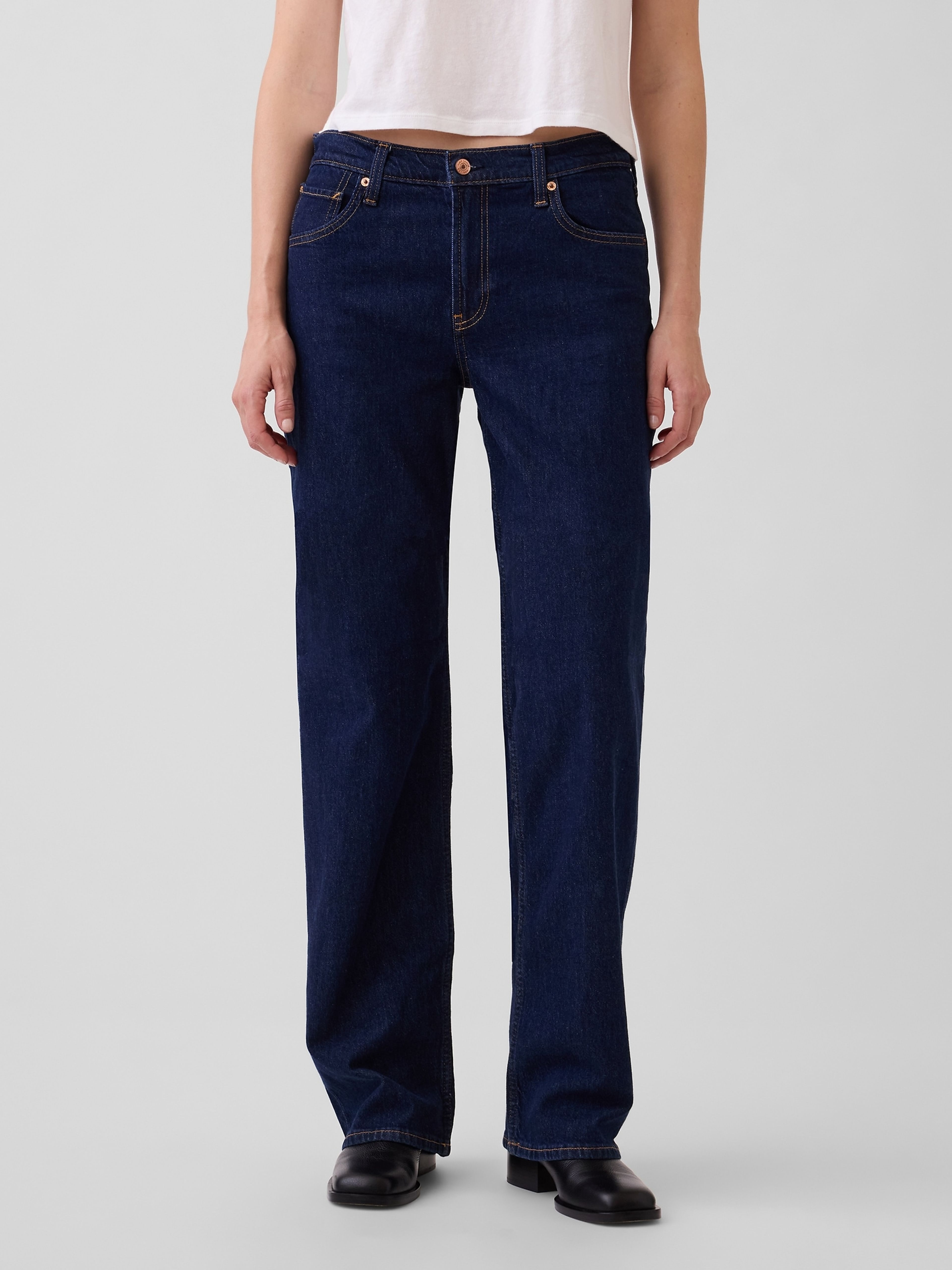 Low Rise 90s Loose Jeans - 002