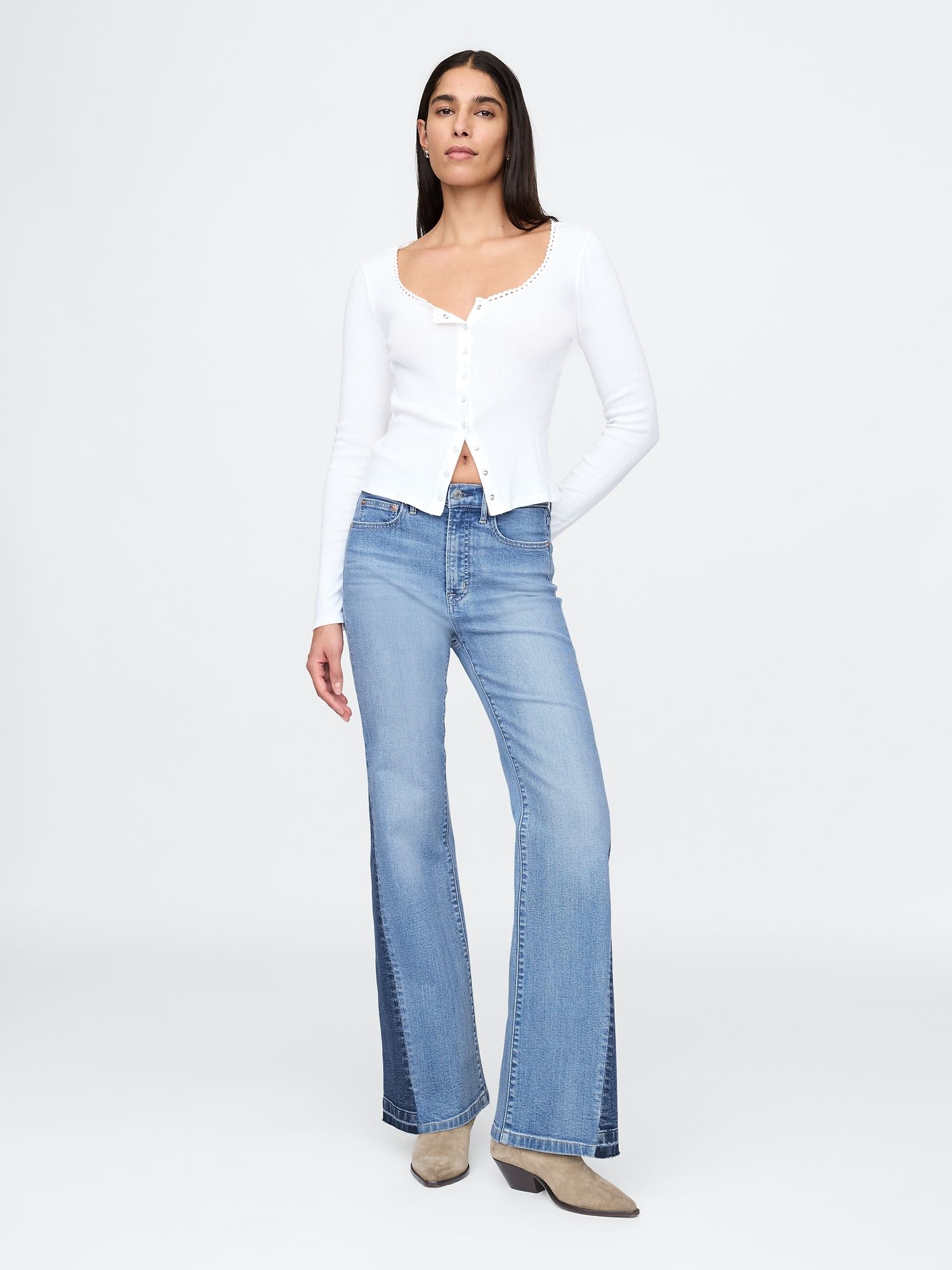 jean-flare-annees-70-taille-haute-patchwork