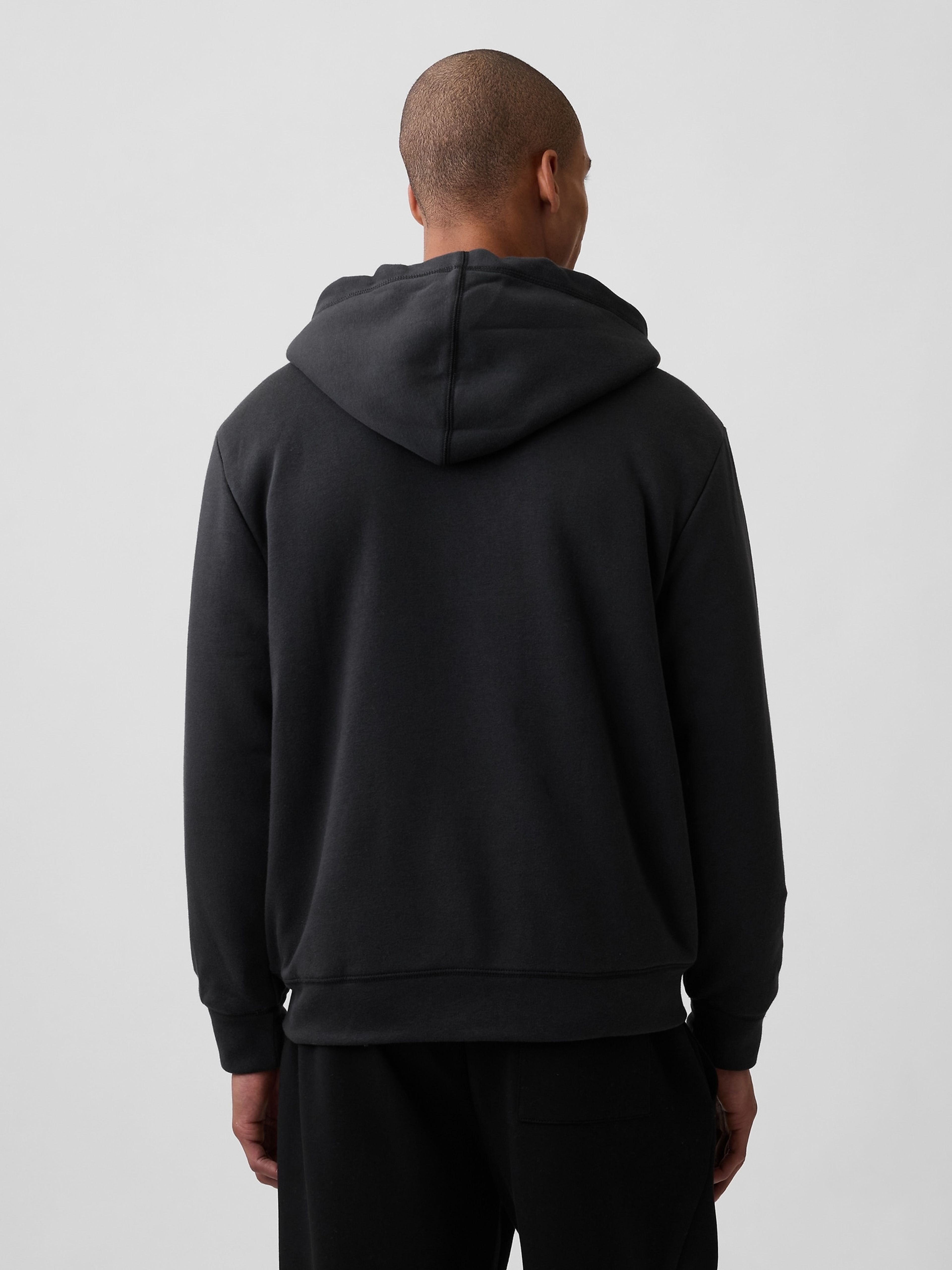 Felpa sherpa imbottita con logo - 002