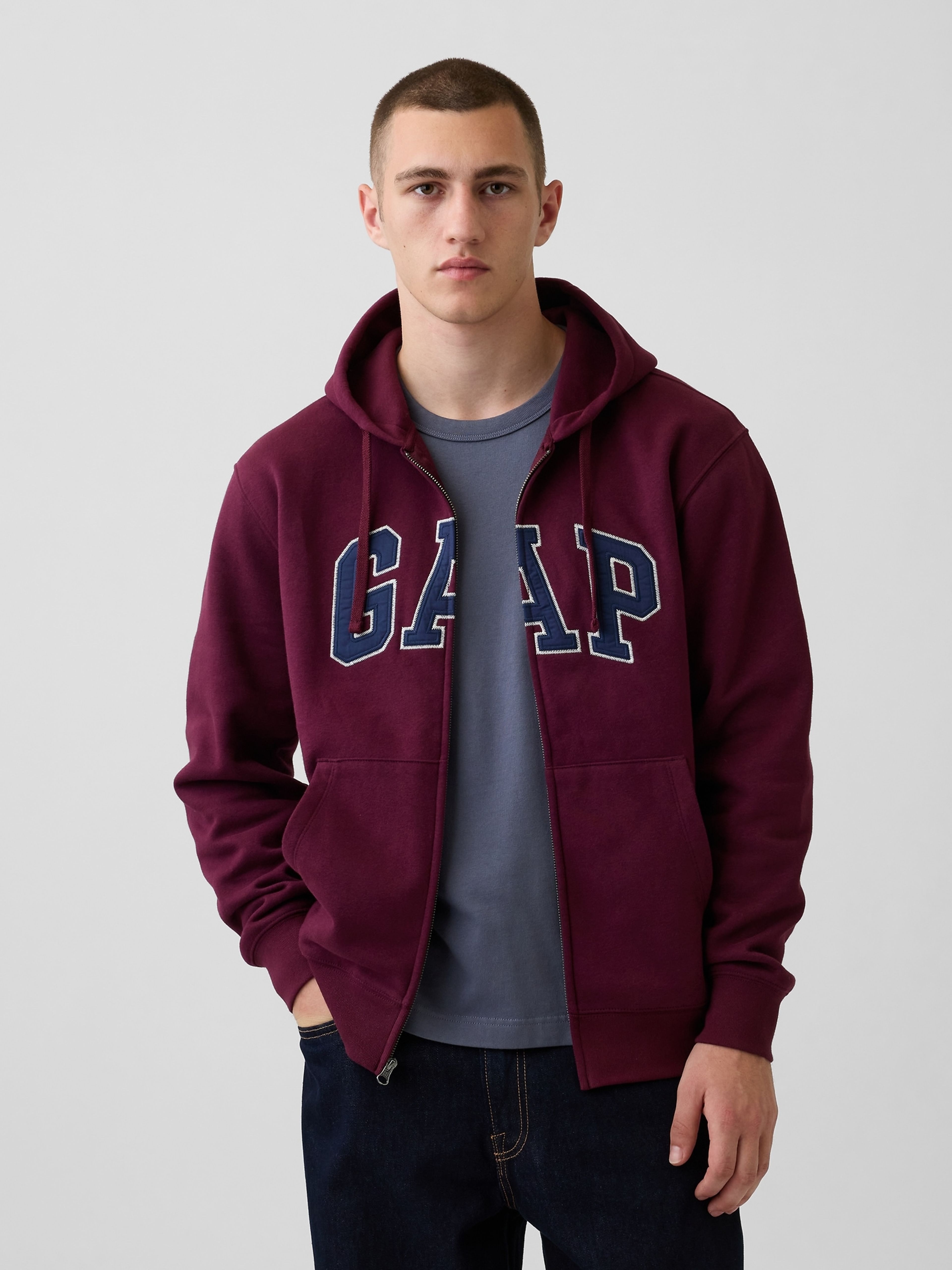 Sweat à capuche VintageSoft unisex avec logo - 001