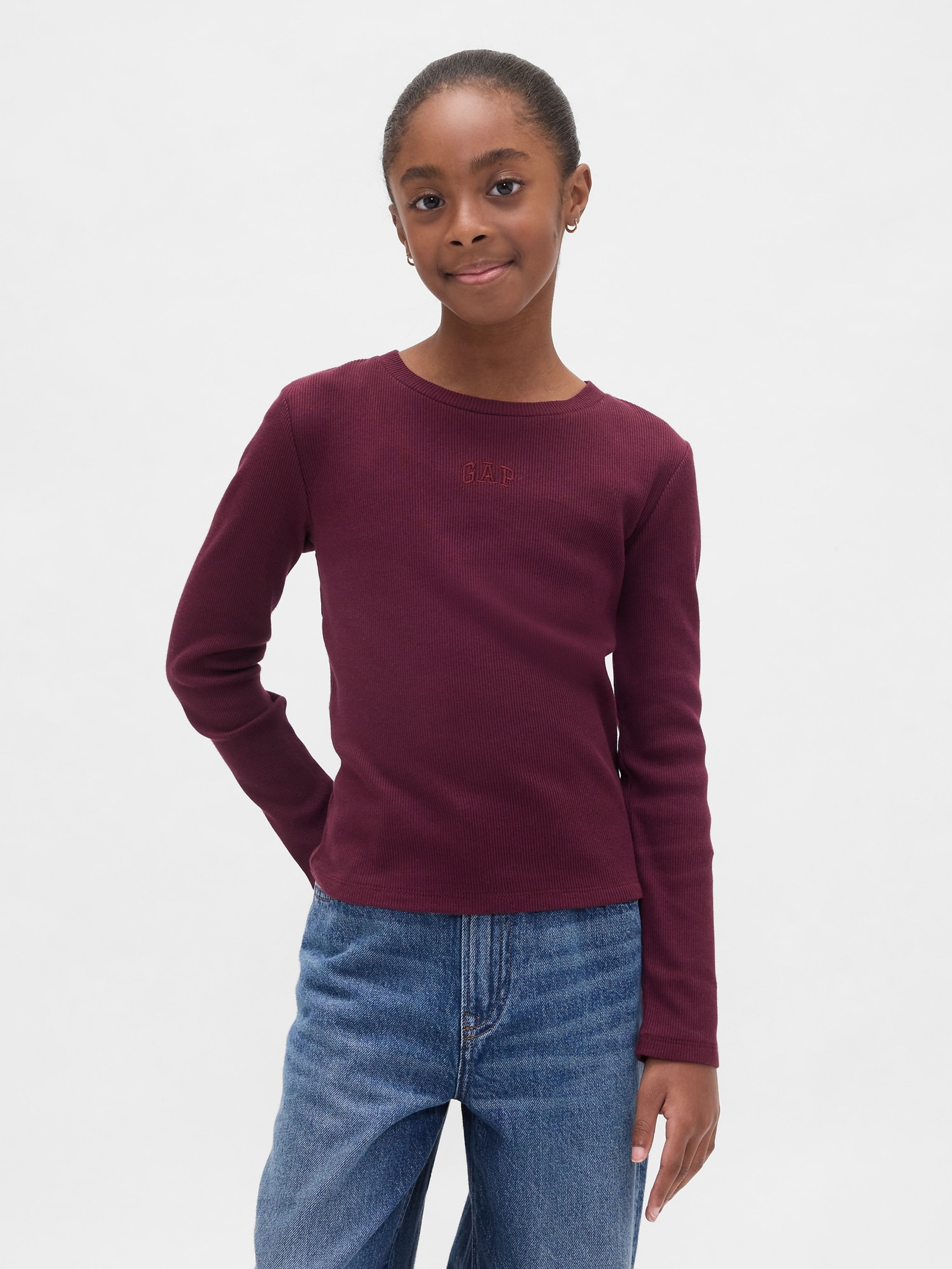 Mädchen-Ripp-T-Shirt