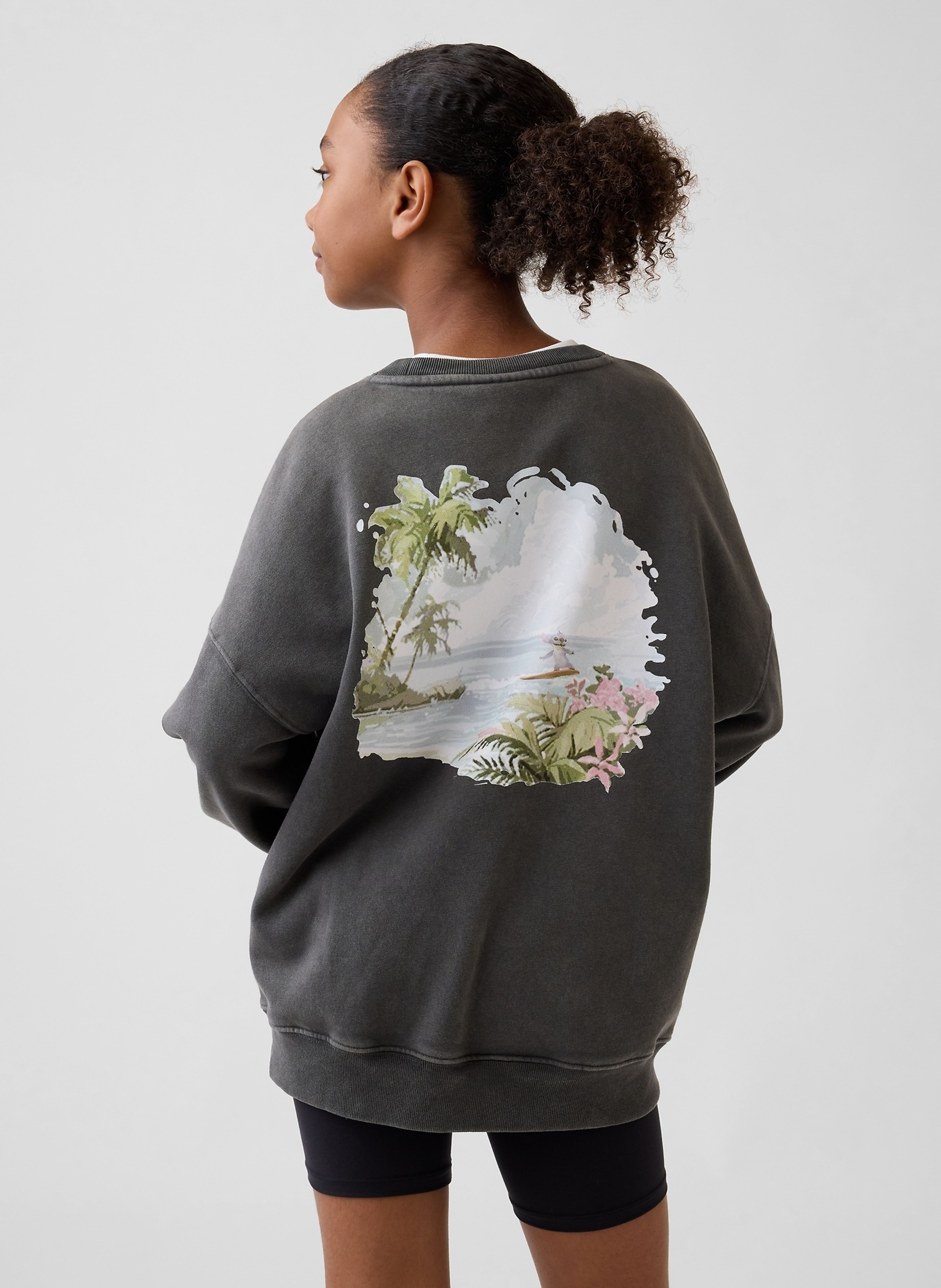 Sweatshirt oversize enfant Gap × Lilo et Stitch VintageSoft - 002