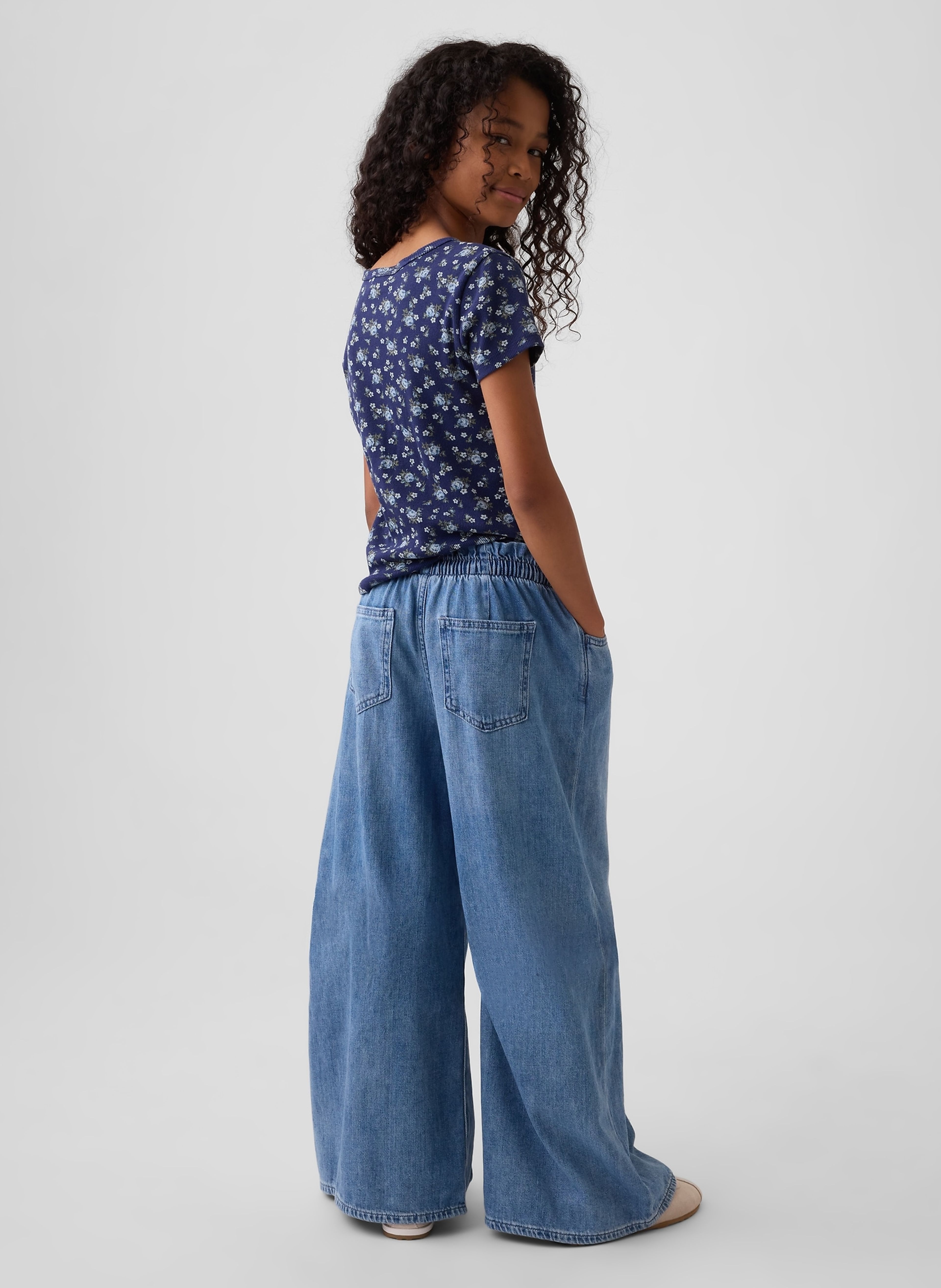 Detské džínsy Mid Rise Pull-On Baggy - 002