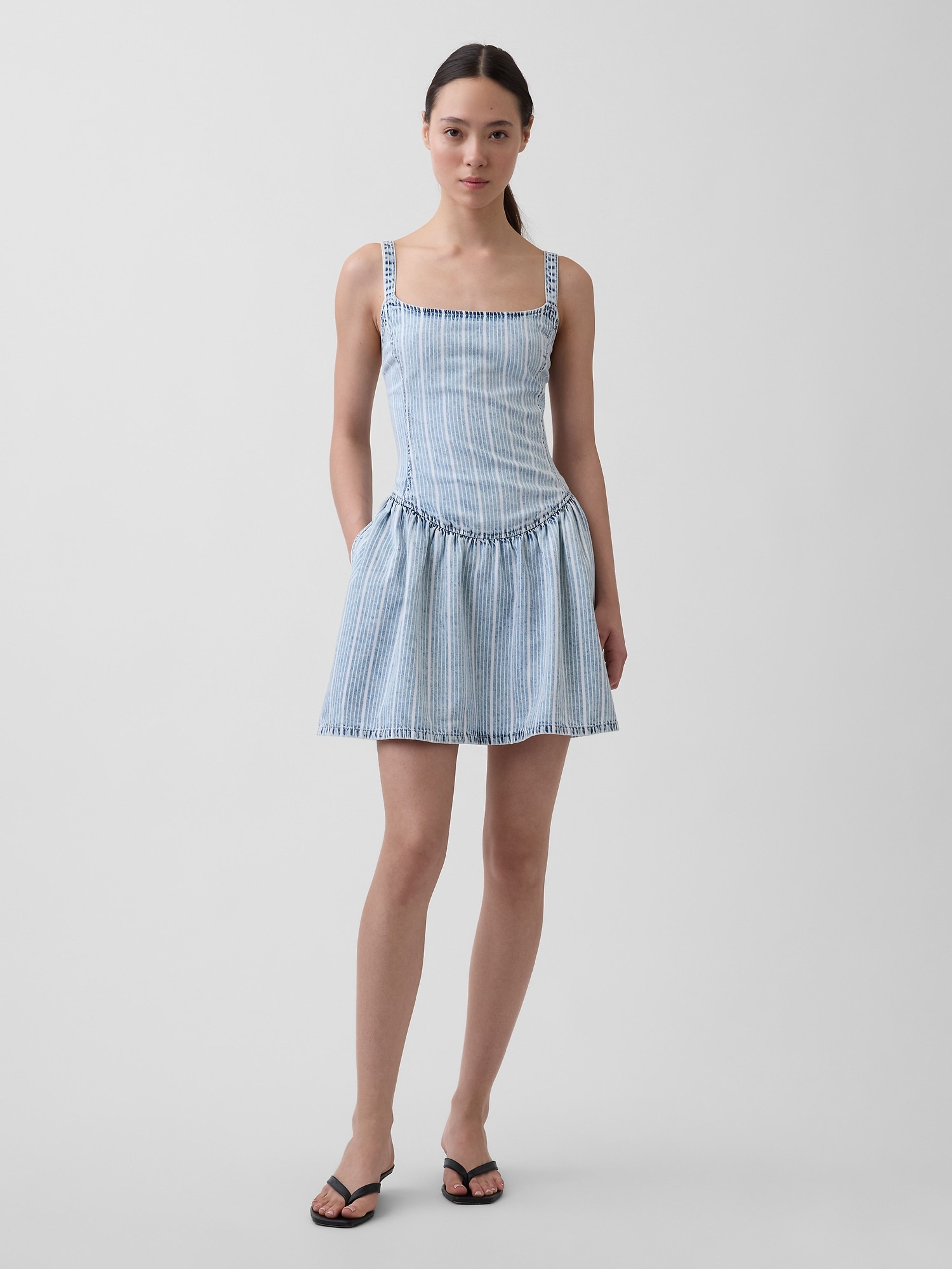 Vestido mini vaquero UltraSoft - 001