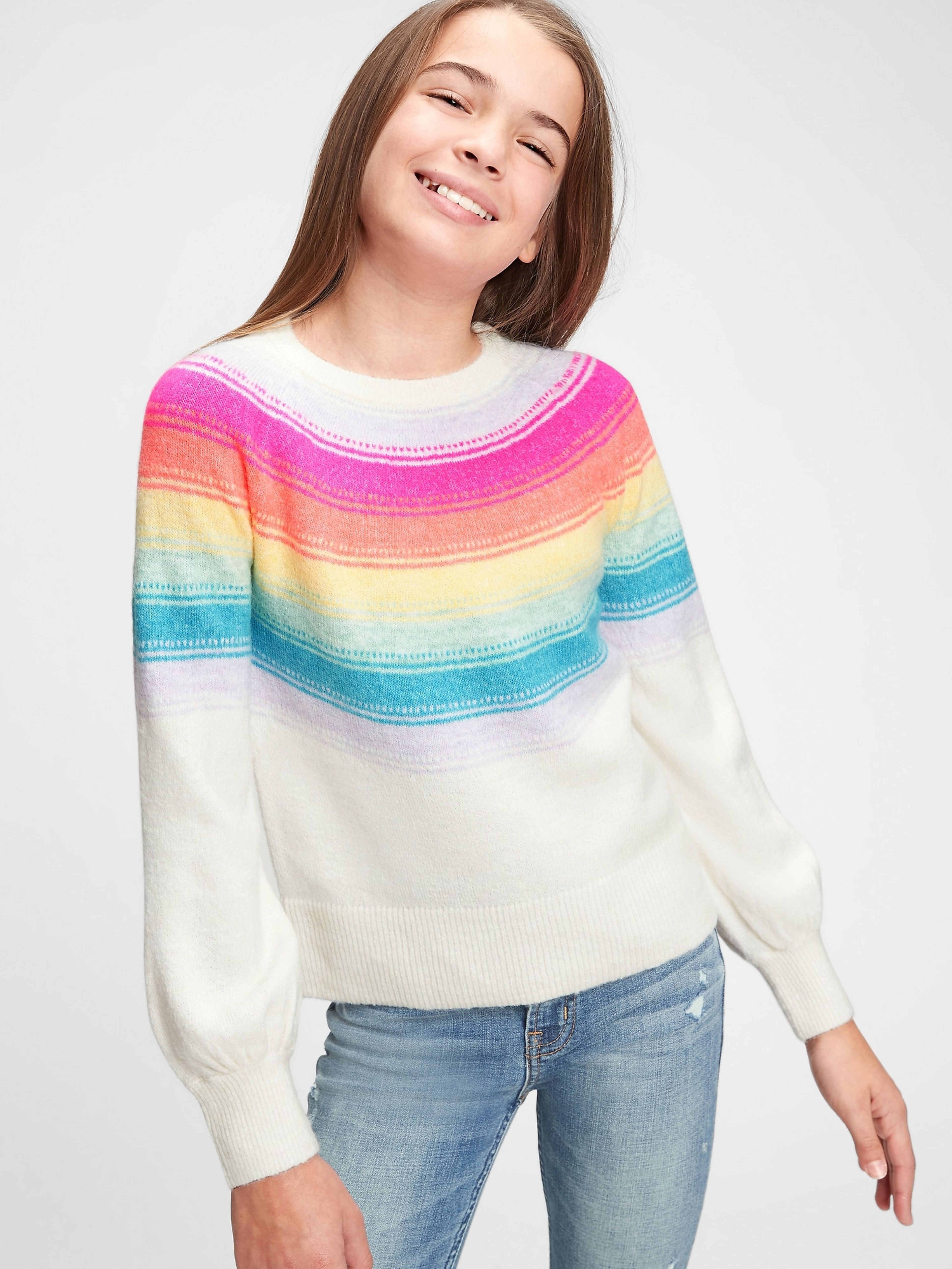 Kinder-Strickpullover stripe