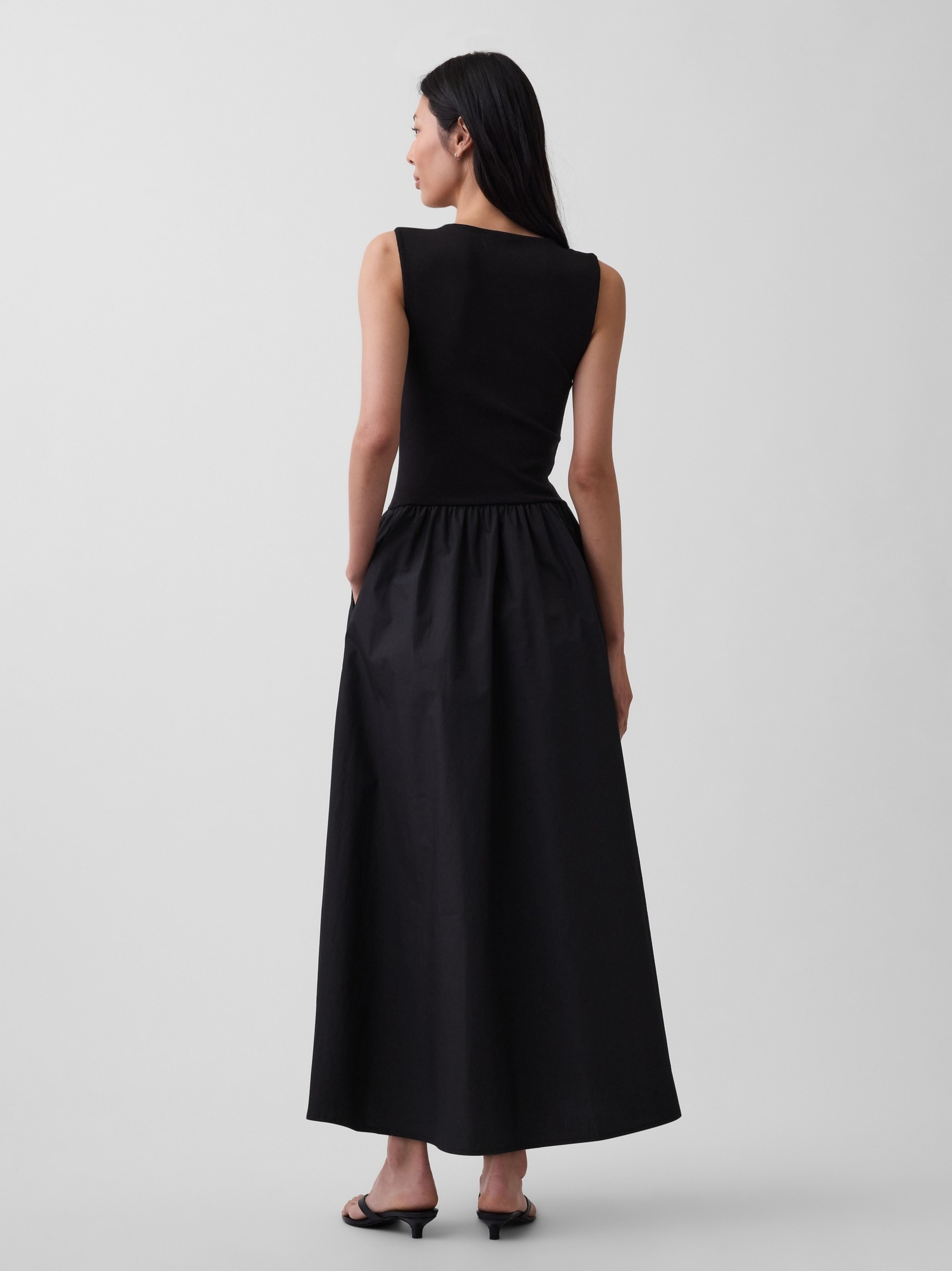 Robe maxi à poches - 002