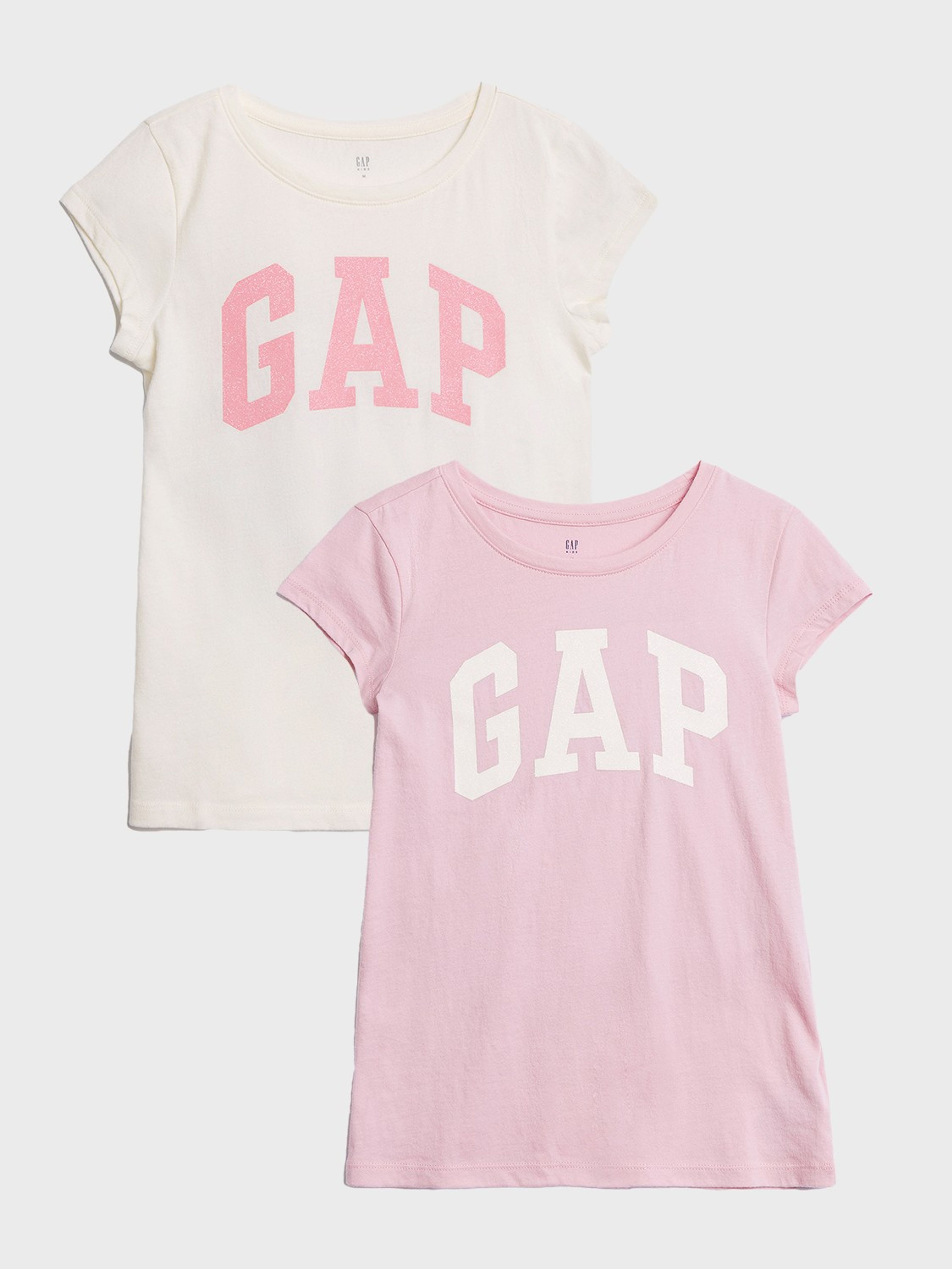 T-shirty dziecięce logo GAP, 2 szt.
