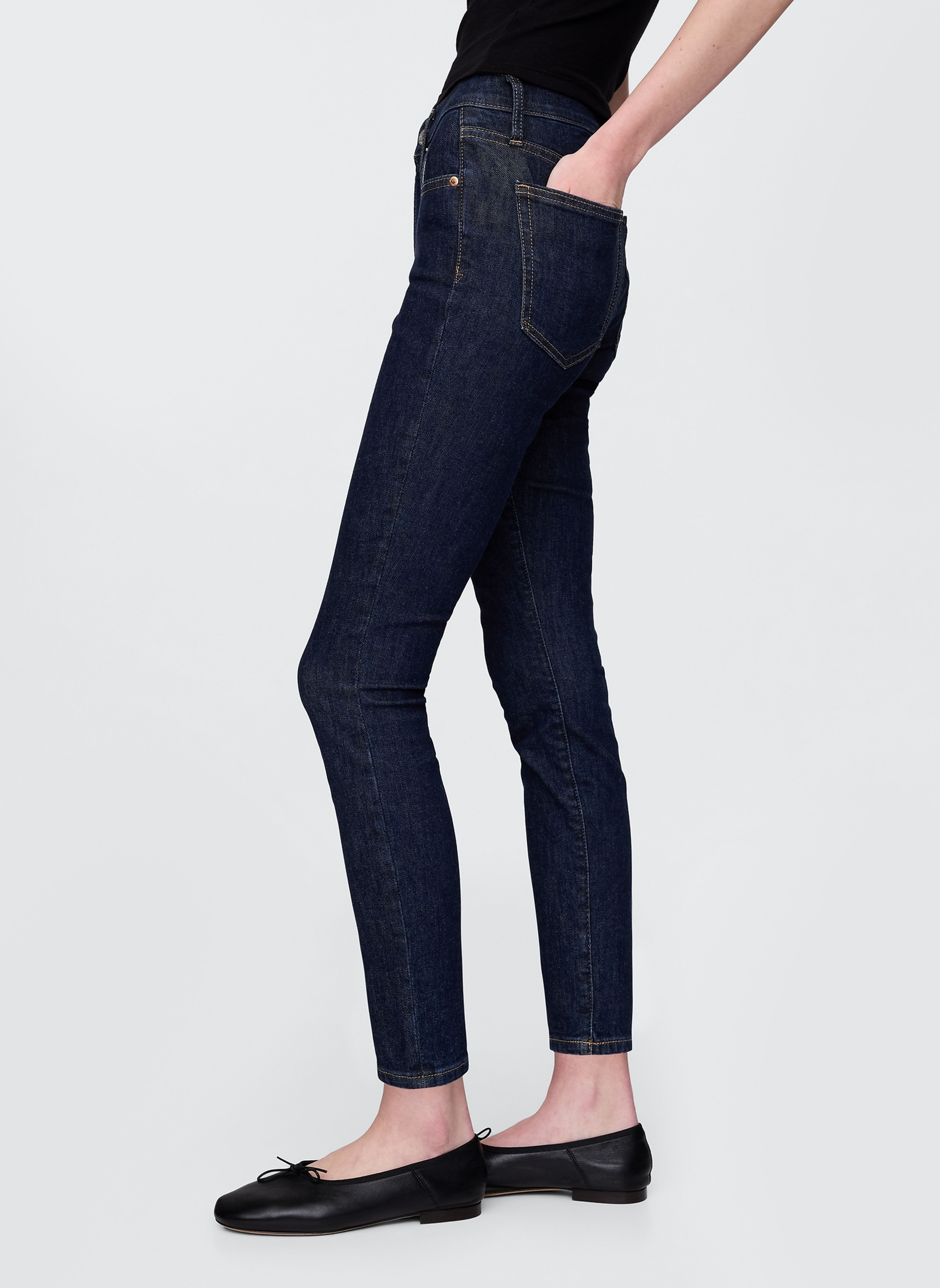 Jeans Mid Rise True Skinny - 003