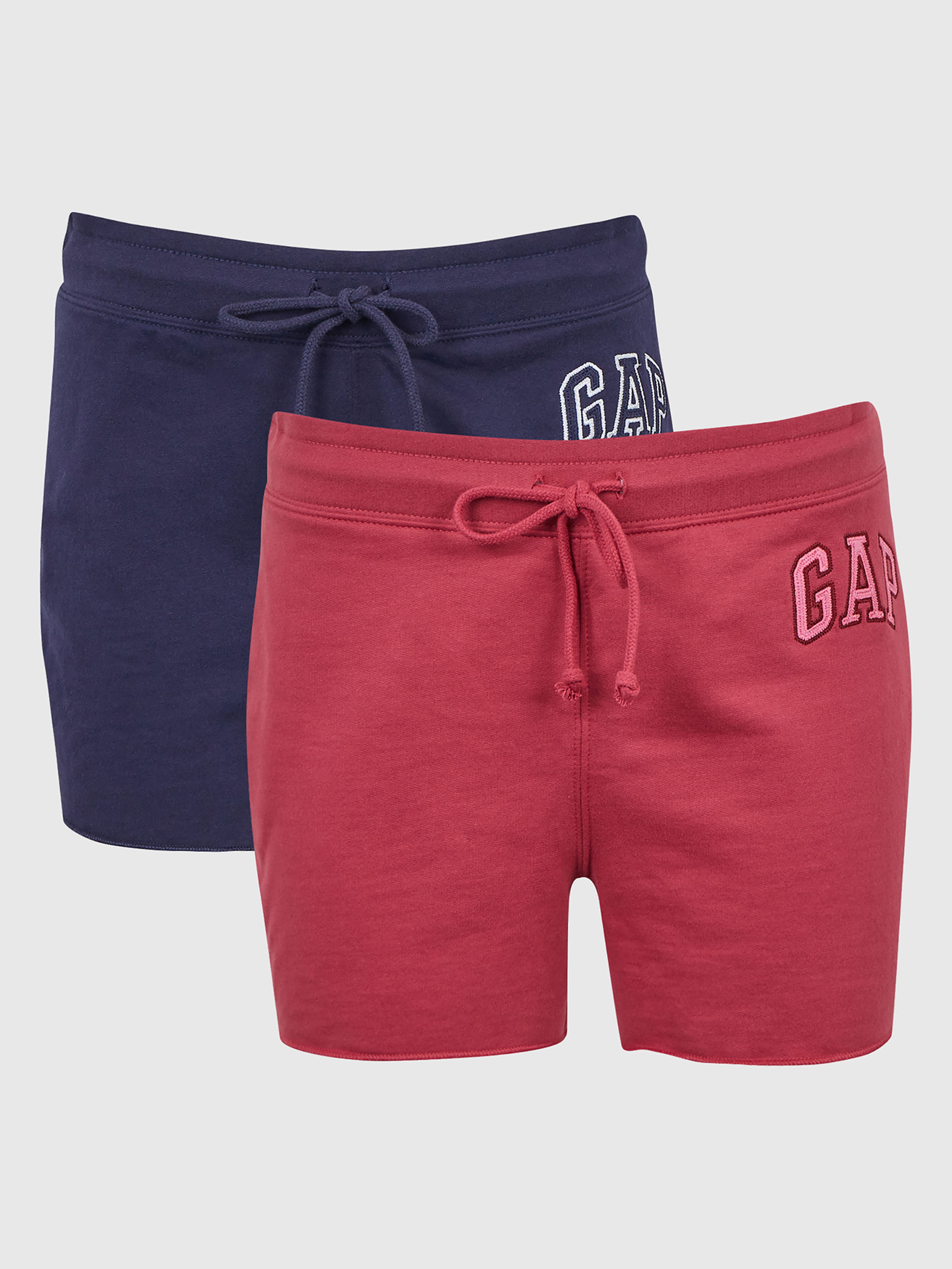 Sweatshorts mit Logo, 2 Stück