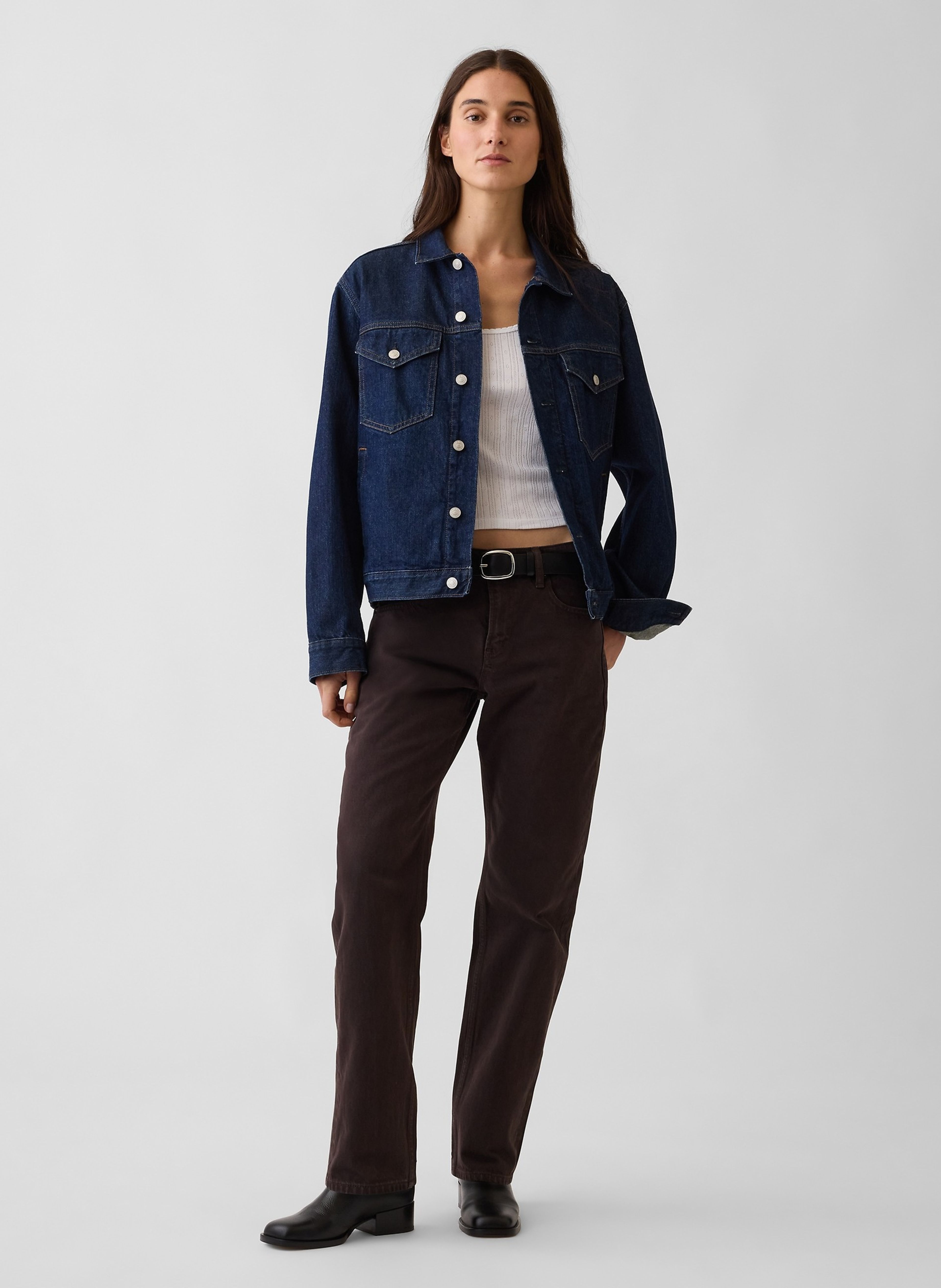 Jean Mid Rise Straight Taper - 006