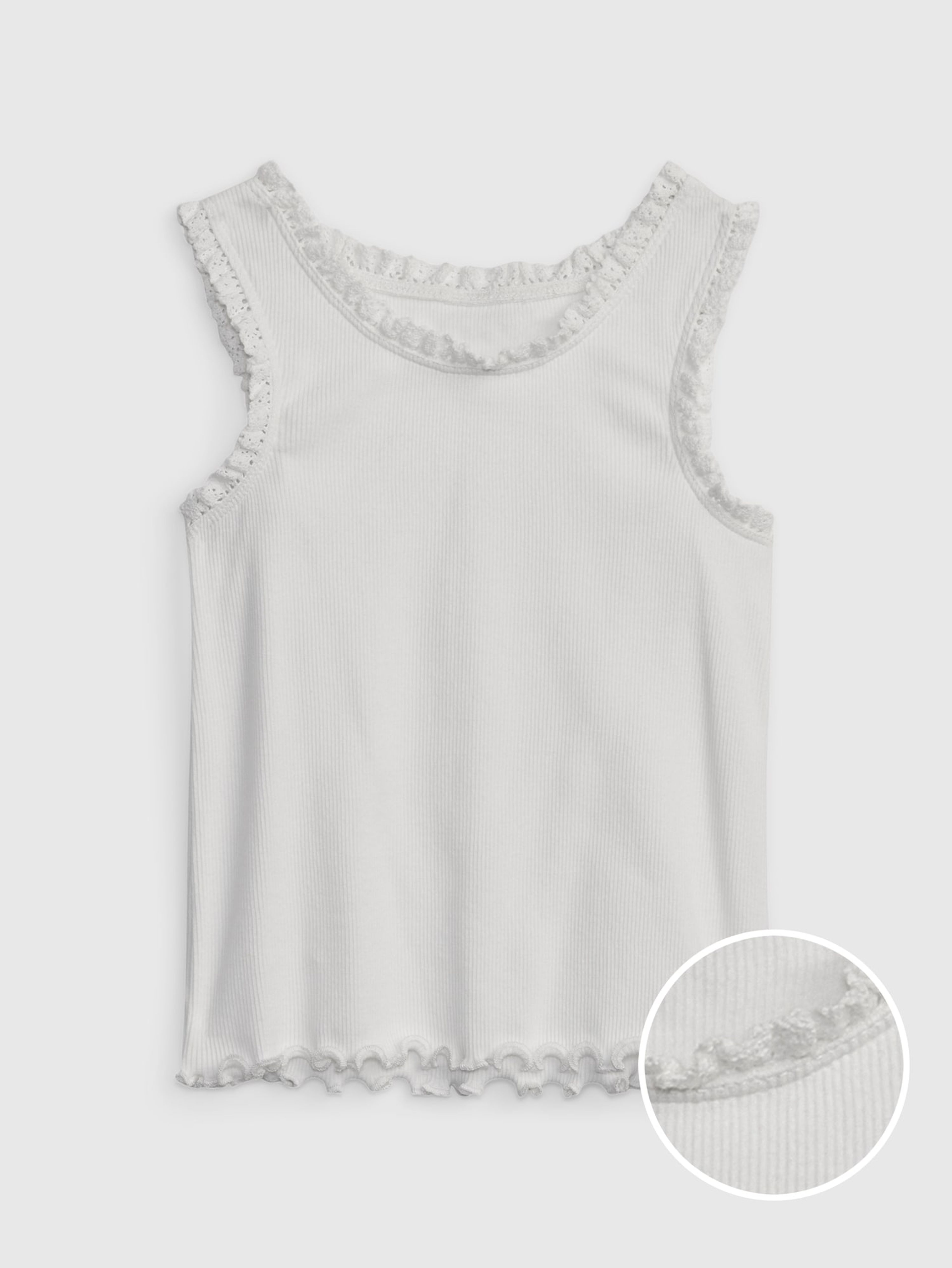 Baby tank top z koronką