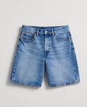 Pantaloncini in denim Loose-Viola - 001