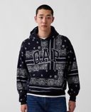 Oversize sweatshirt Bandana VintageSoft unisex met logo-Donkerblauw - 001