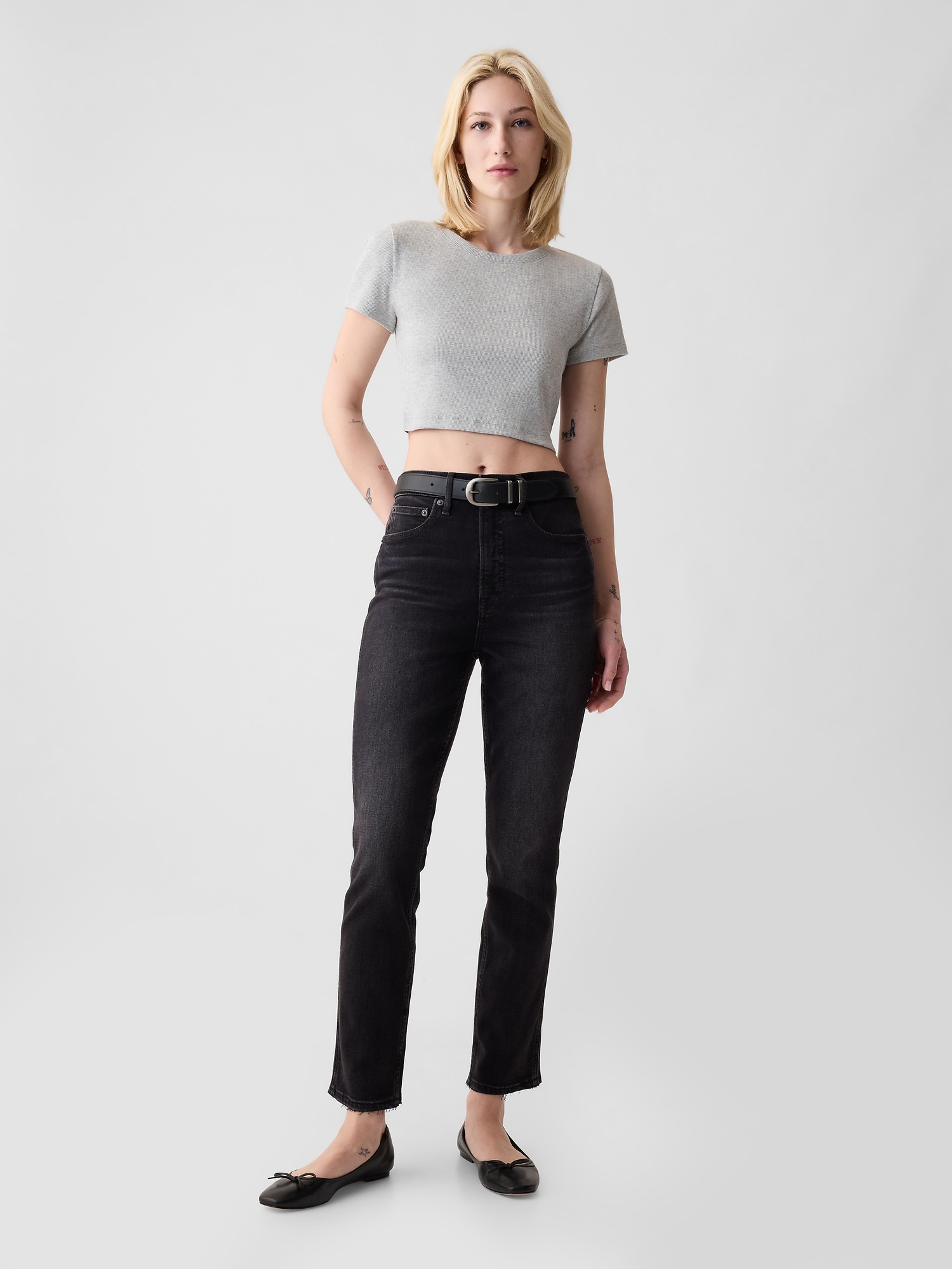 Damen Slim High Rise Vintage Jeans