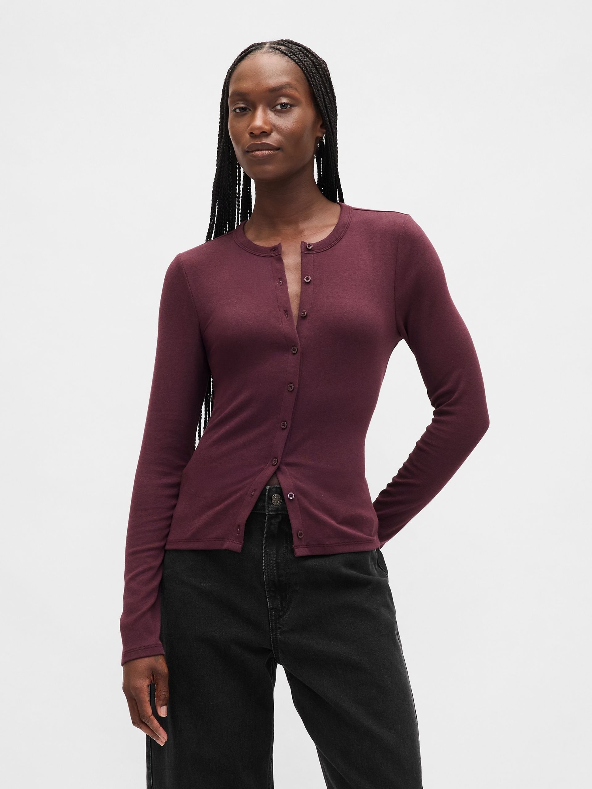Cardigan boutonné - 001