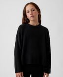 Dětský oversize svetr CashSoft-Černá - 002