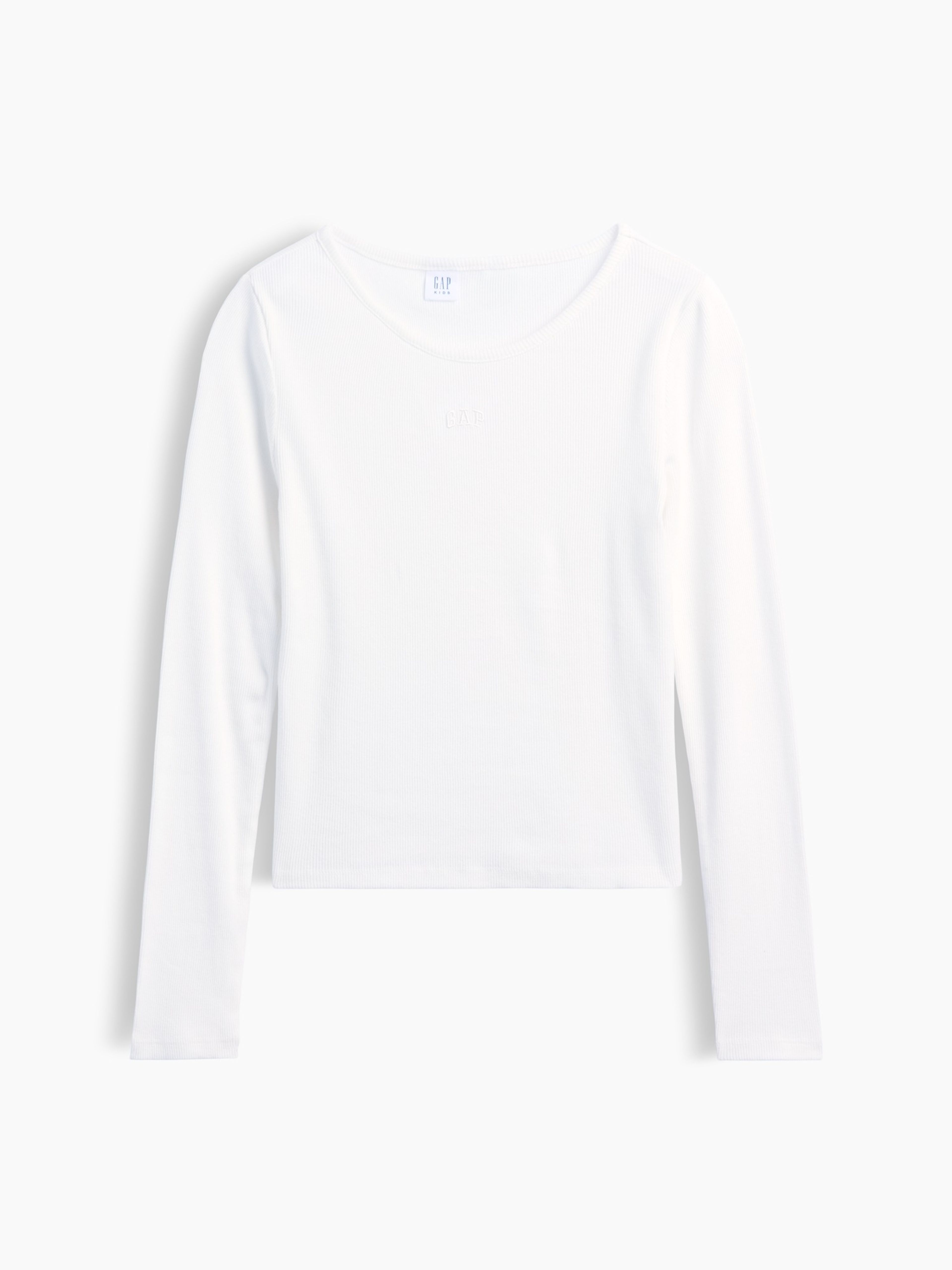 Camiseta acanalada infantil con logo - 003