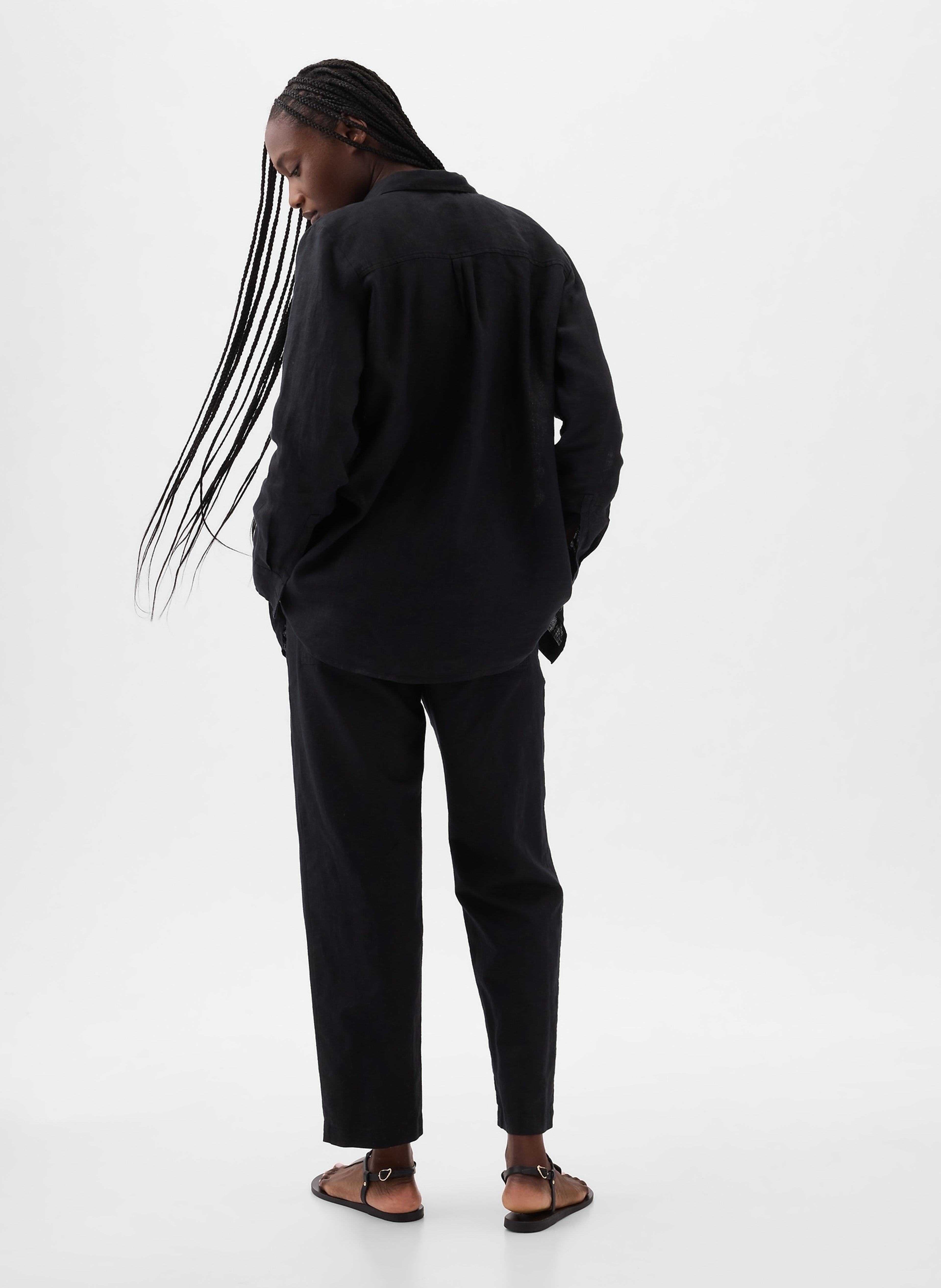 Ľanová košeľa Boyfriend Shirt - 002