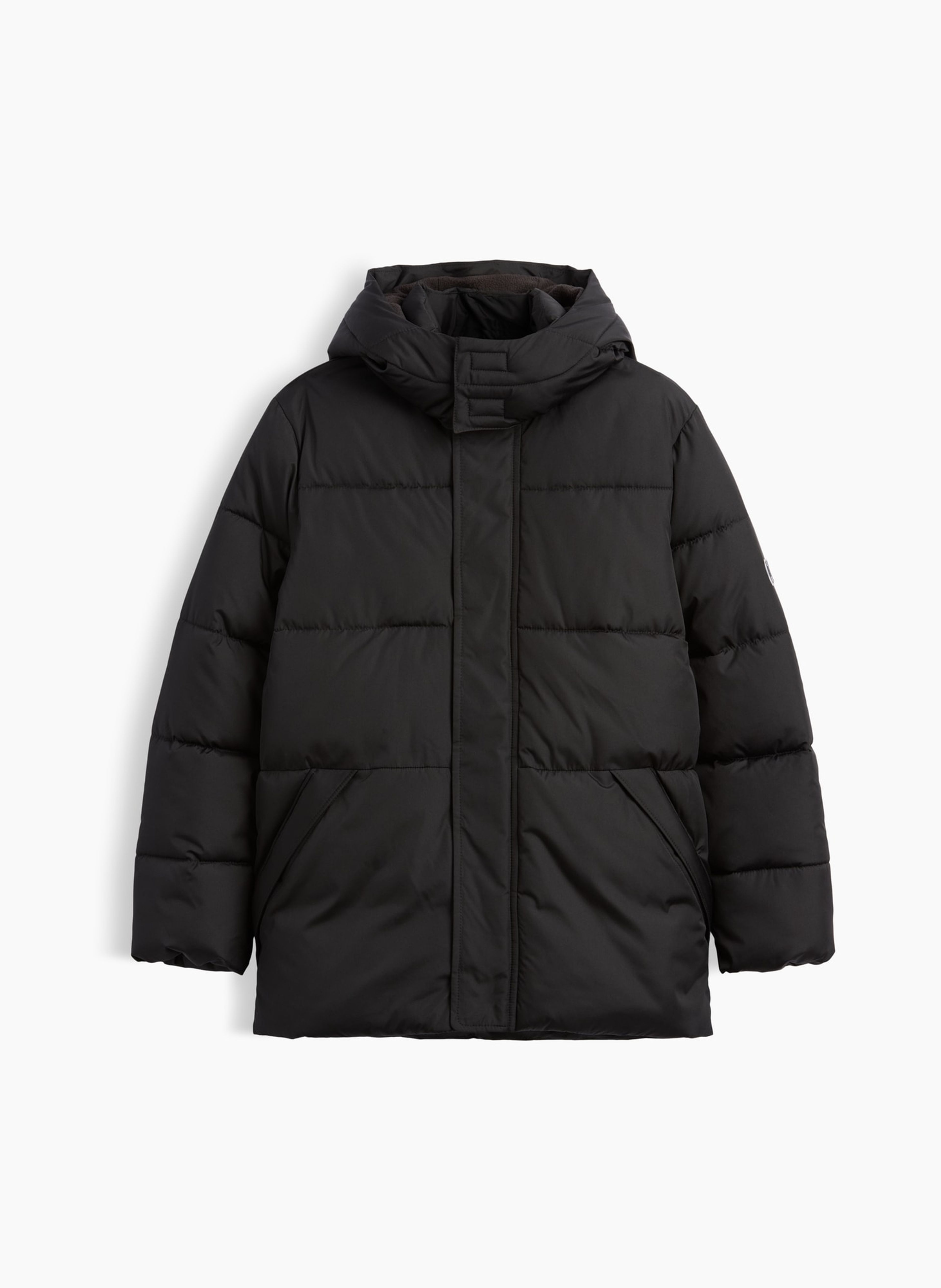 Dětská prošívaná parka s logem - 002