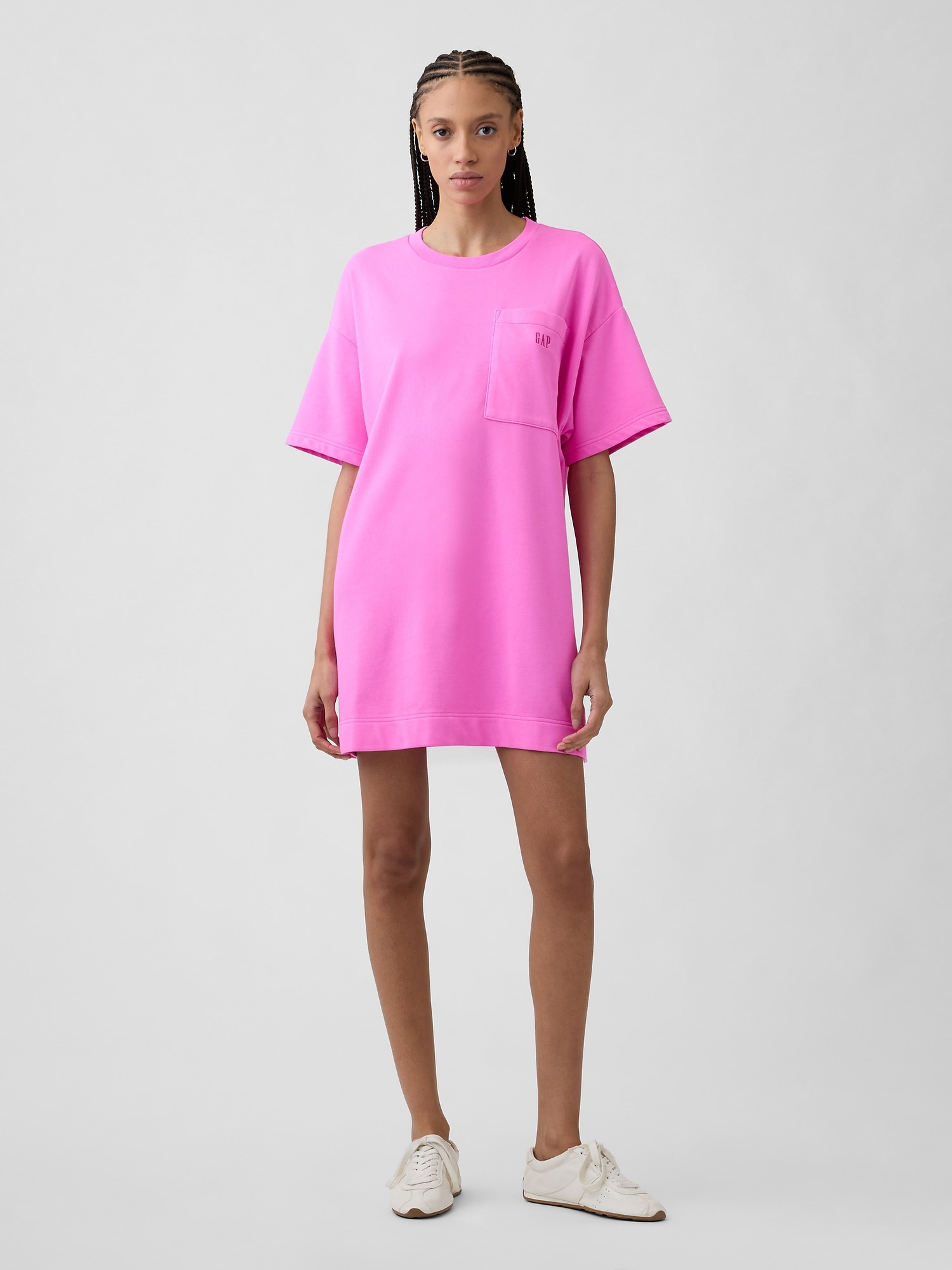 Oversize sukienka dresowa z logo VintageSoft