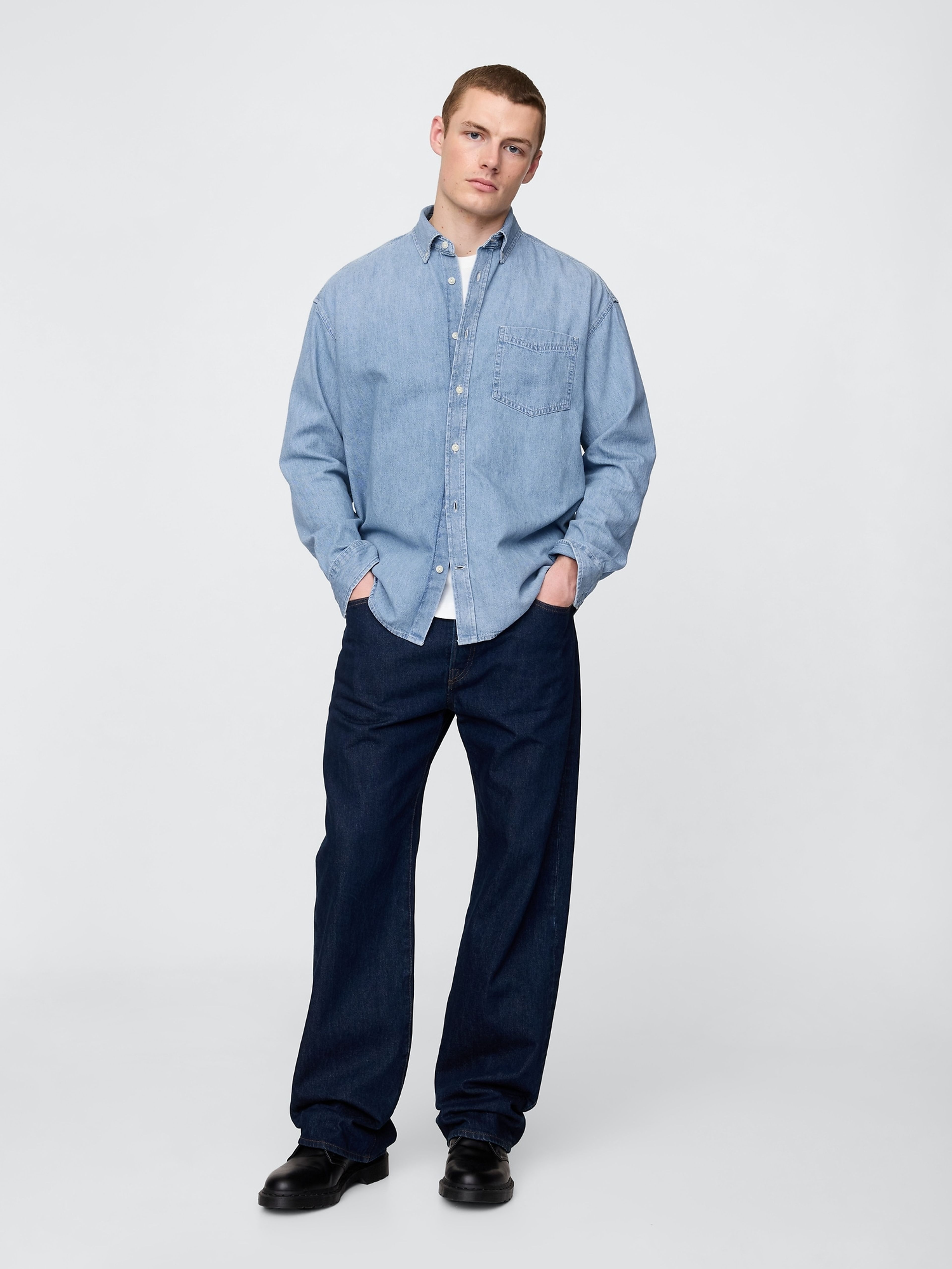 Oversize Jeanshemd Big Shirt - 002